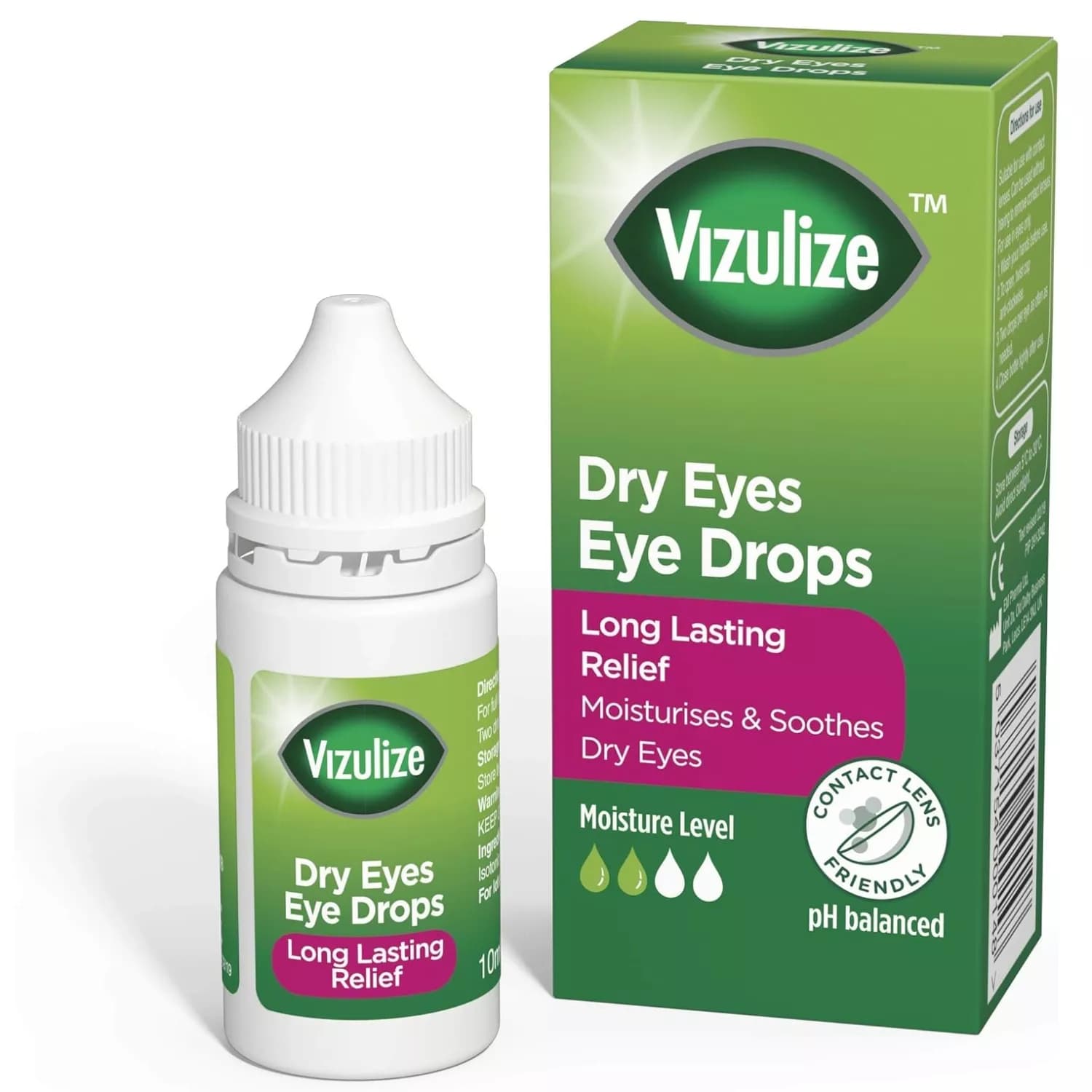 Vizulize Long Lasting Dry Eye Drops 10ml
