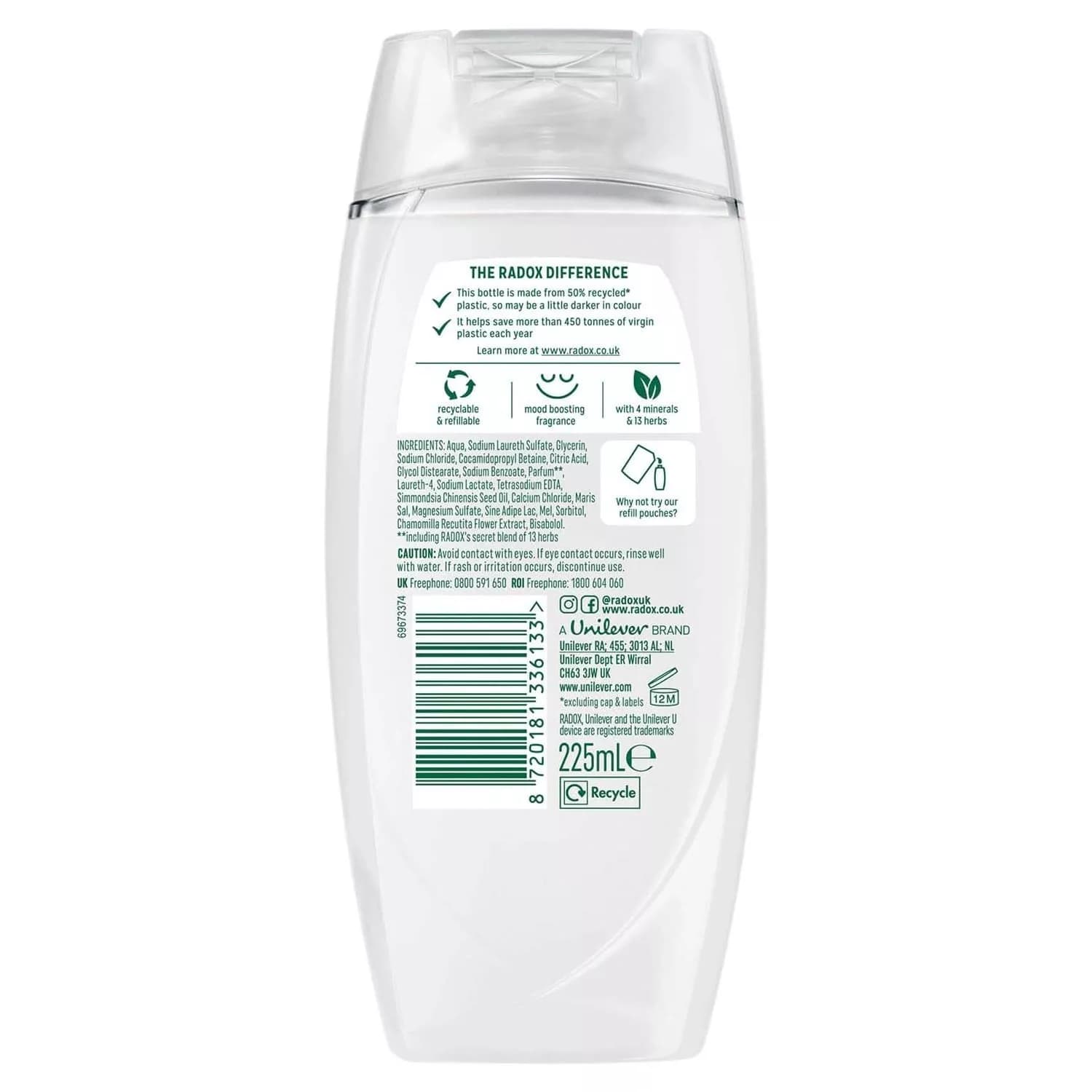 Radox Shower Gel Moisturise 225ml