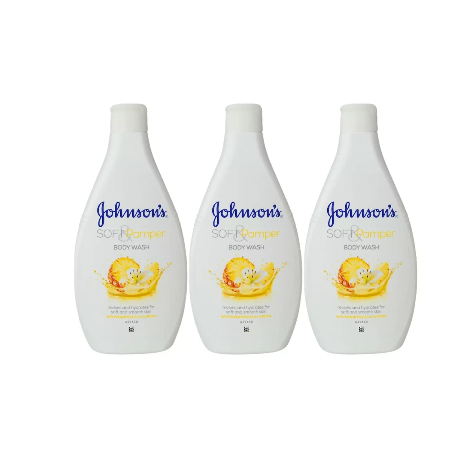 Johnson’s Soft & Pamper Body Wash 400ml – Pack of 3