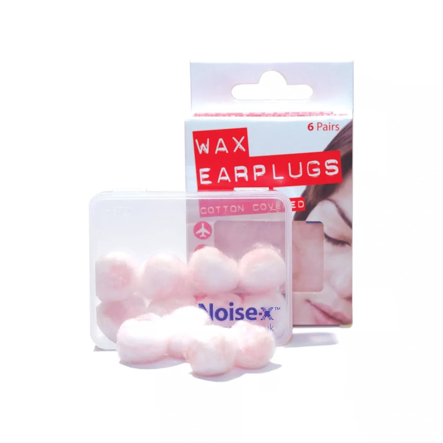 Noise x earplugs wax cotton 6 pairs