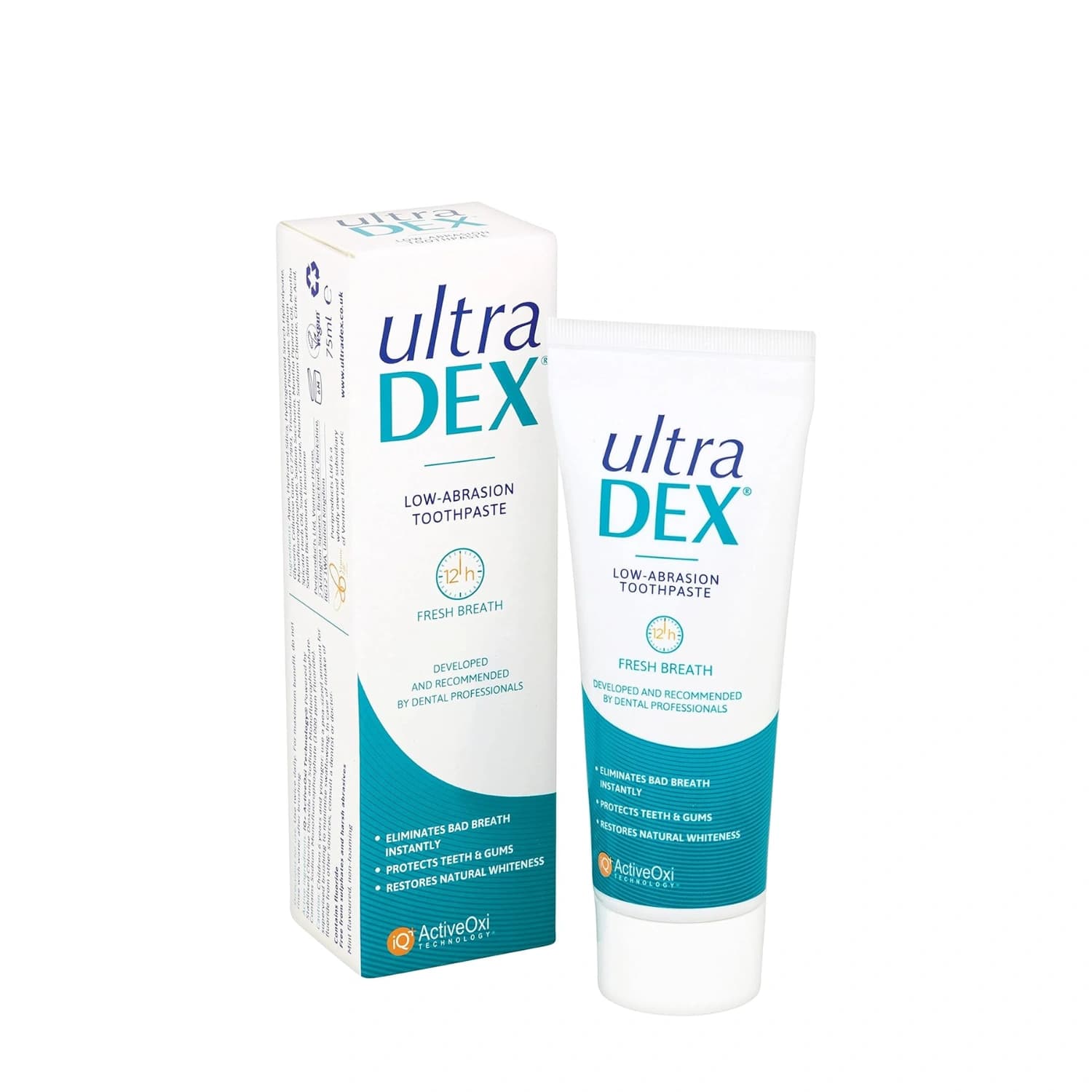Ultradex low abrasion toothpaste 75ml 1