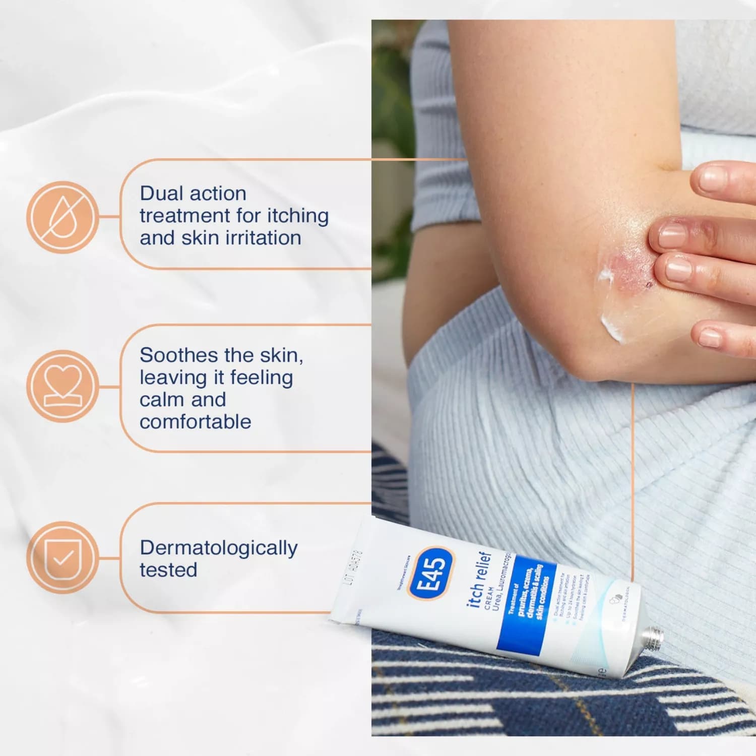 E45 cream itch relief 50g 5