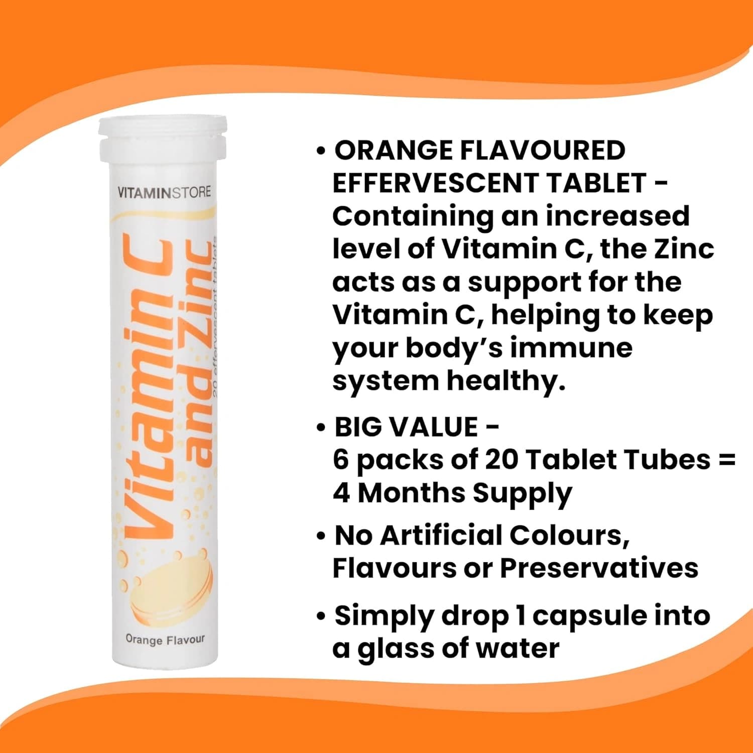 Effervescent vit c zinc 20 tabs 4