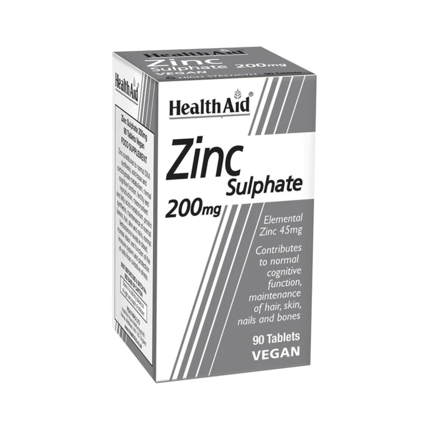 HealthAid Zinc Sulphate 200mg - 90 Tablets
