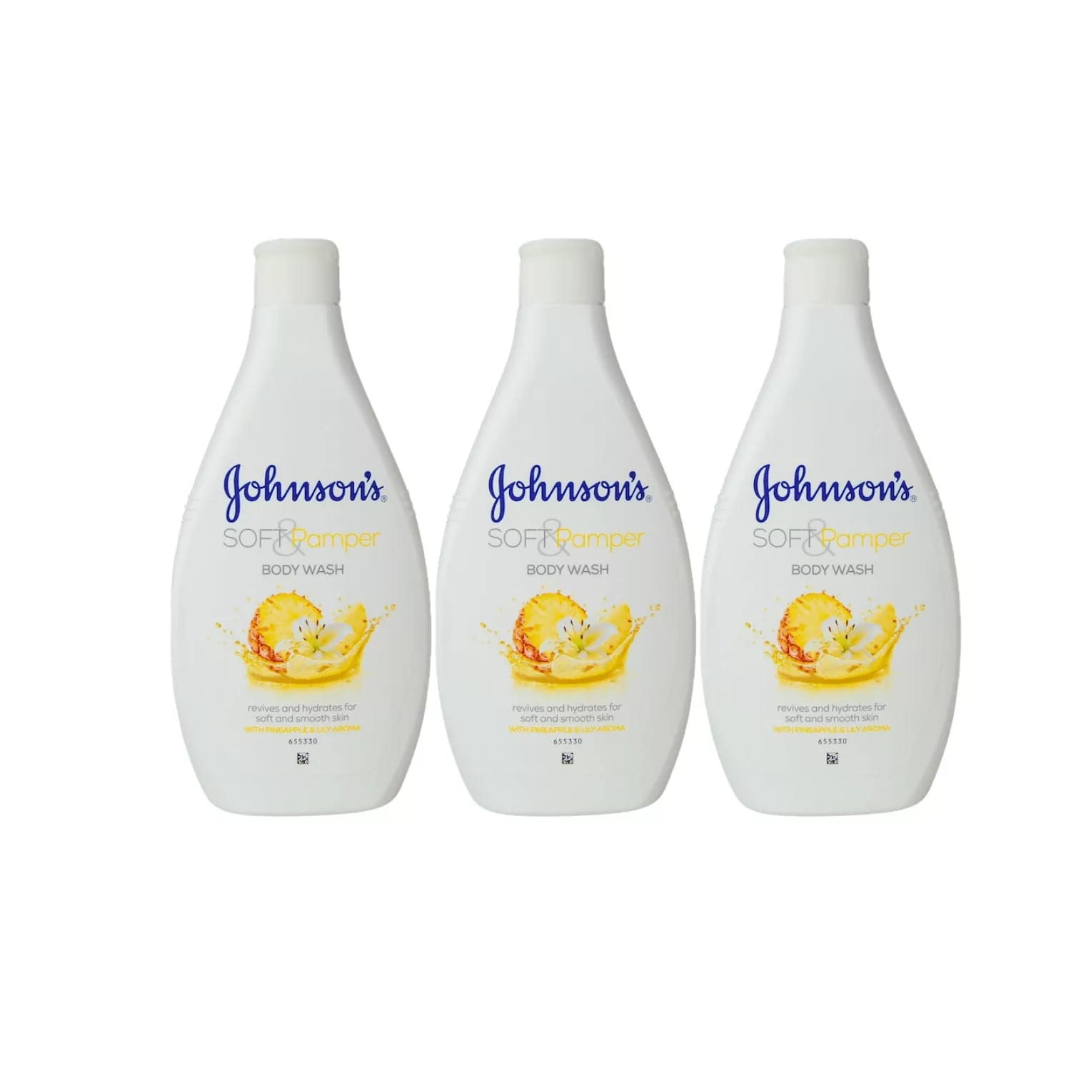 Johnson’s Soft & Pamper Body Wash 400ml – Pack of 3