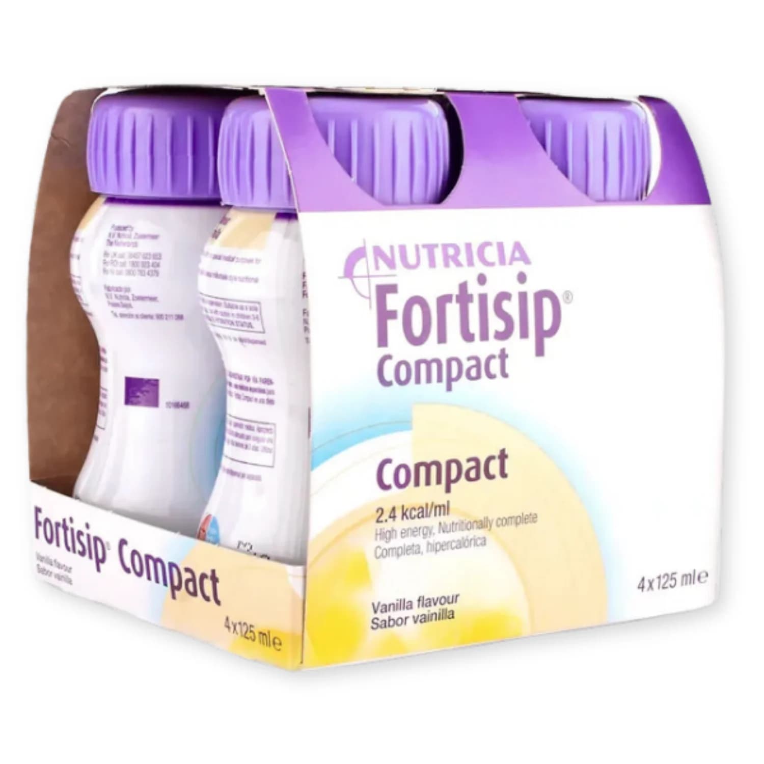 Fortisip Compact High Protein Vanilla Drink 4X125ml