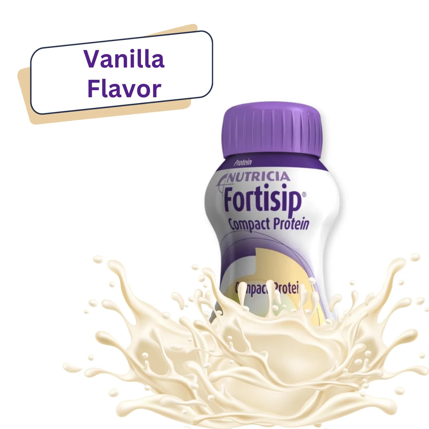 Fortisip Compact High Protein Vanilla Drink 4X125ml