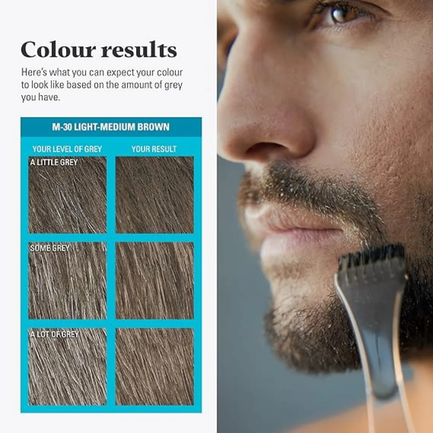 Just For Men Moustache & Beard Light Brown Dye M 25