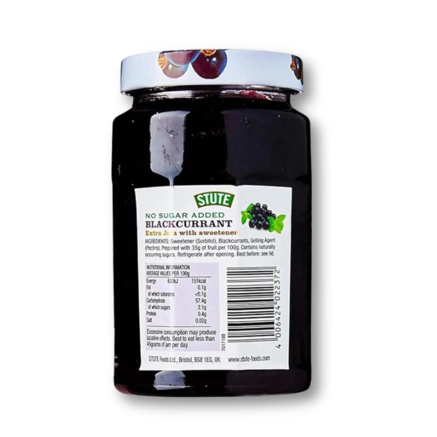 Stute Diabetic Blackcurrant Extra Jam 430g
