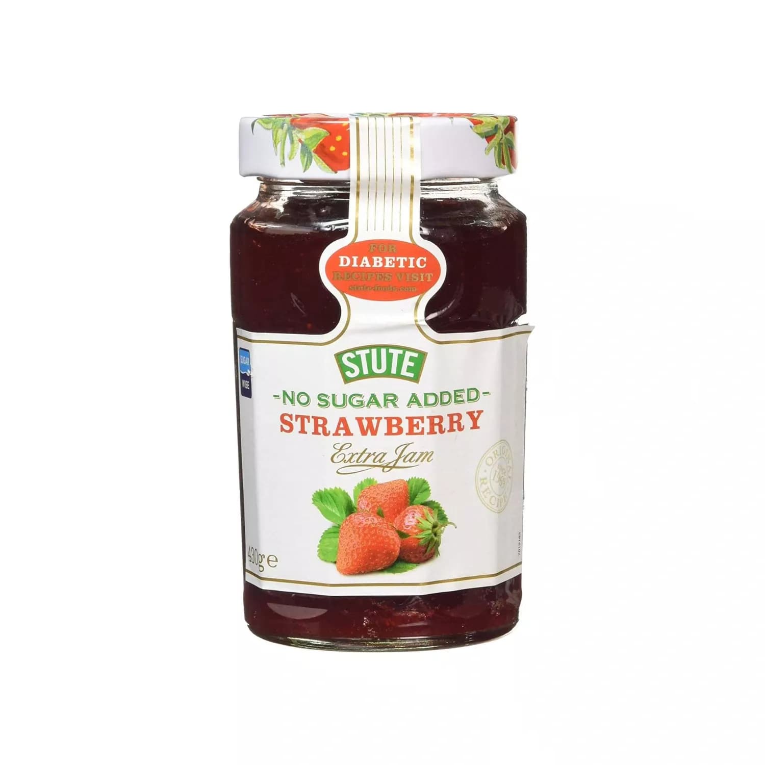 Stute No Sugar Strawberry Extra Jam 430g