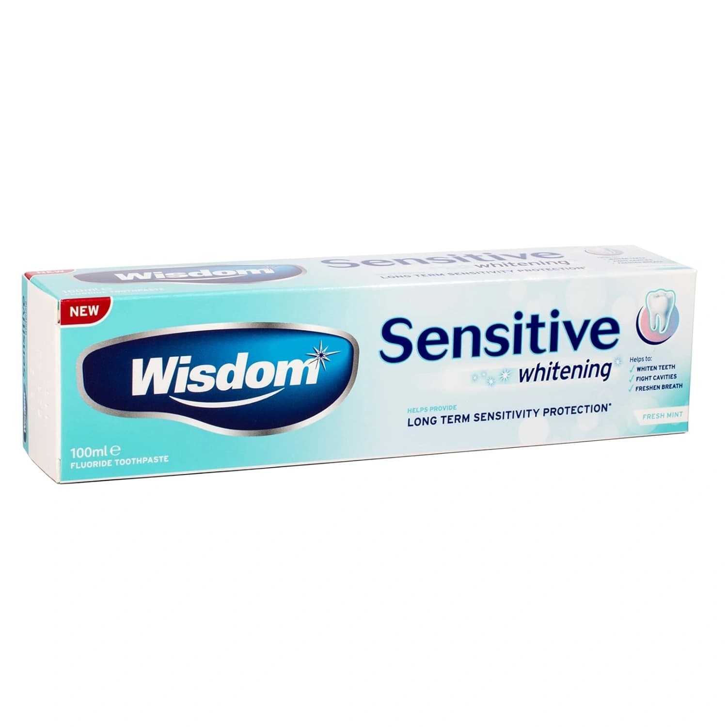 Wisdom Sensitive Whitening Fresh Mint Fluoride Toothpaste, 100ml