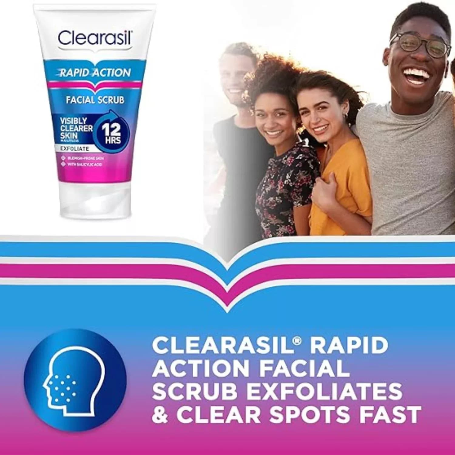 Clearasil Ultra Rapid Action Acne Exfoliating Face Scrub125ml