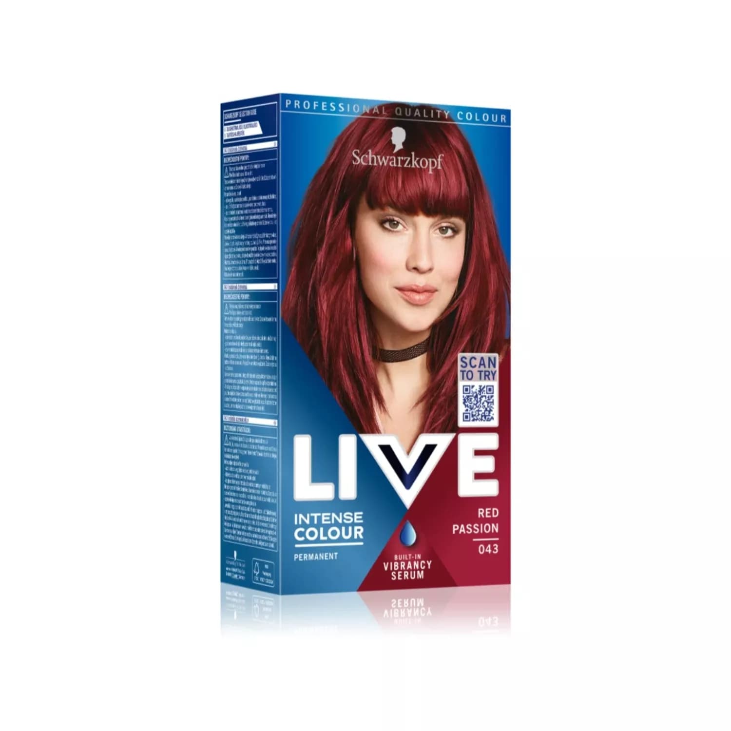 Schwarzkopf LIVE Red Passion 043 Permanent Hair Dye
