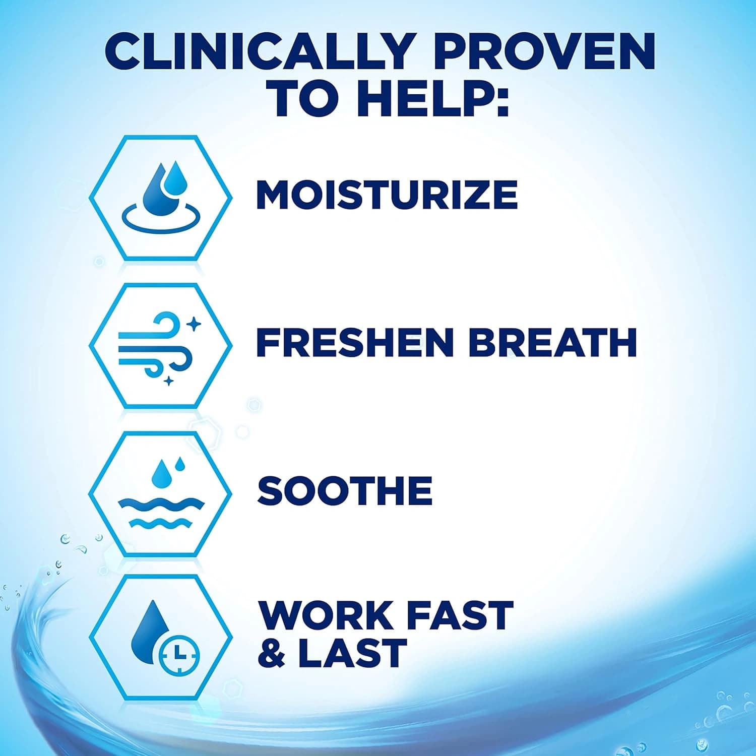 Biotene Dry Mouth Moisturising Mouthwash in Fresh Mint 500ml