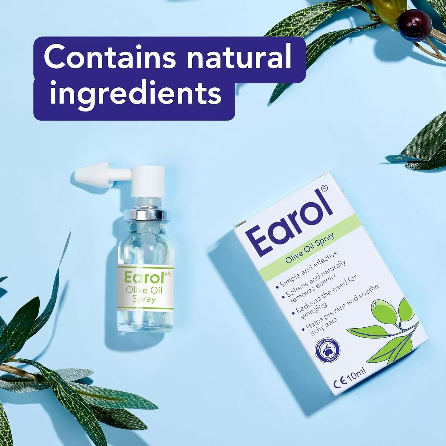 Earol Ear Wax Remover Olive Oil Spray 10ml