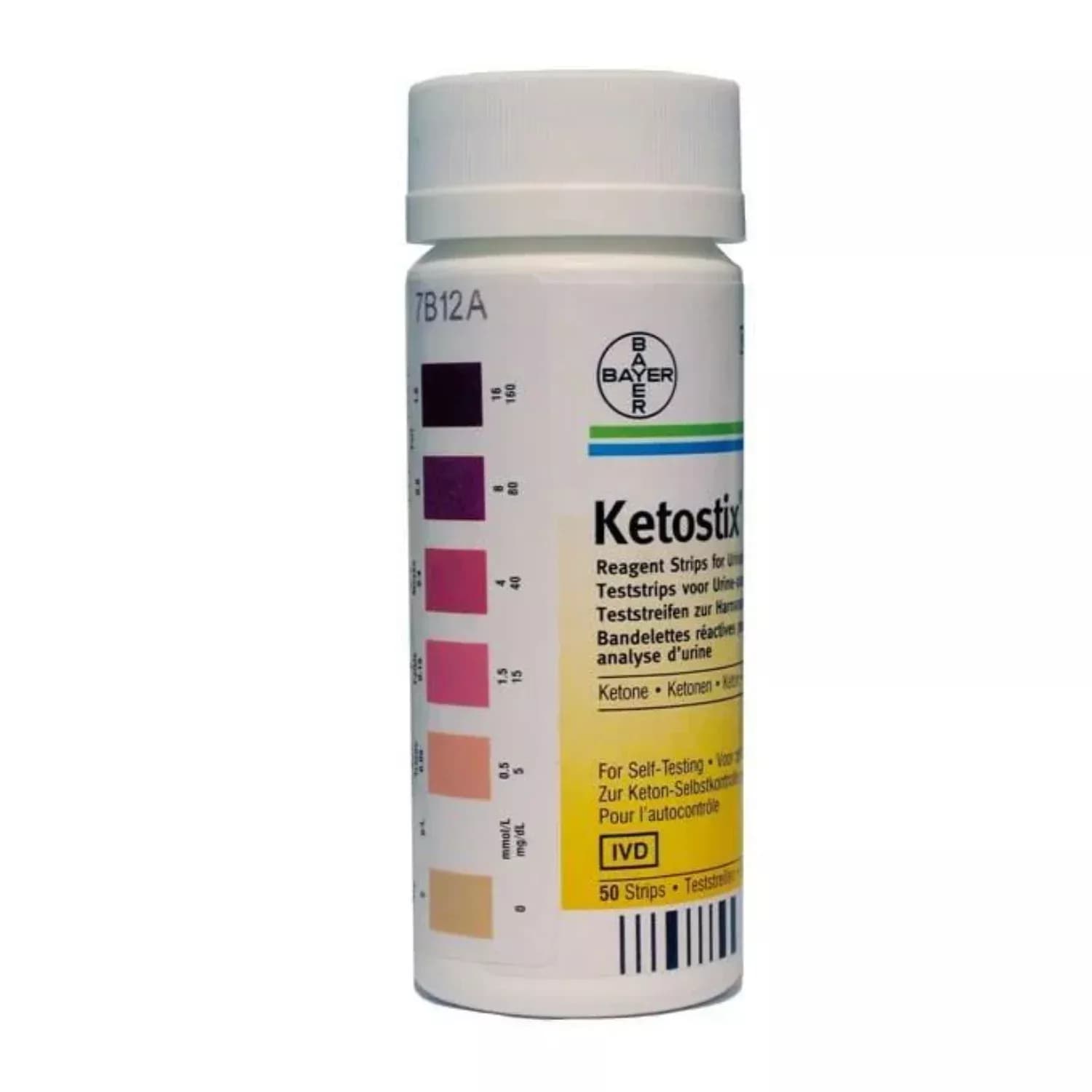 Ketostix Reagent Test Strips Ketone 50 stripes