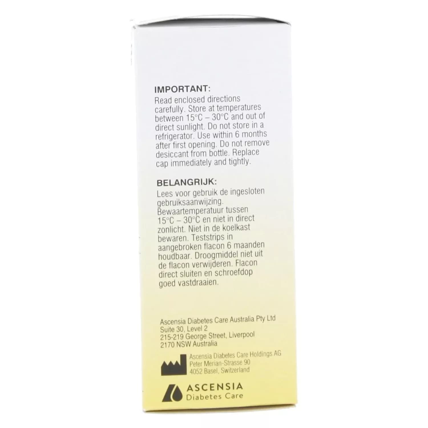 Ketostix Reagent Test Strips Ketone 50 stripes