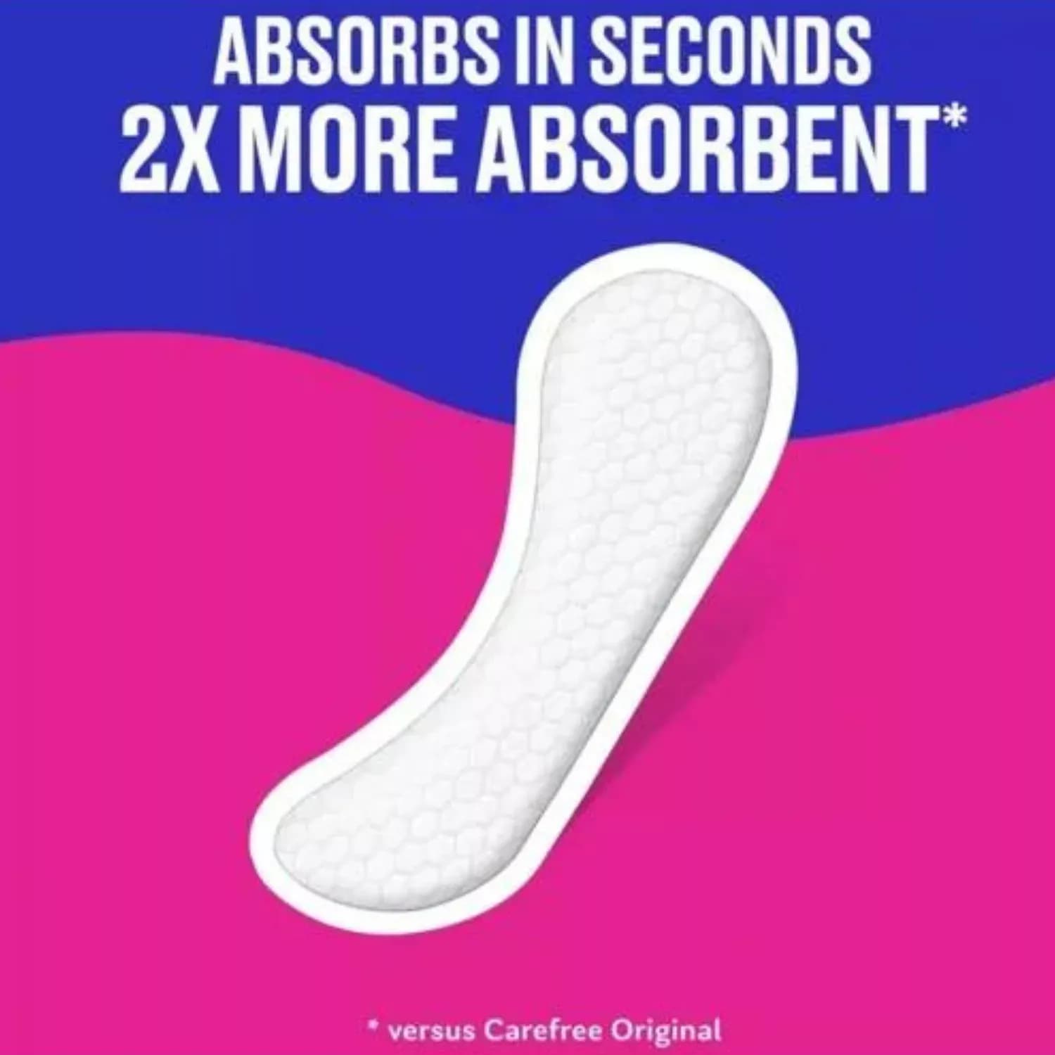 3x Carefree Panty Liners Maxi Long Plus 24