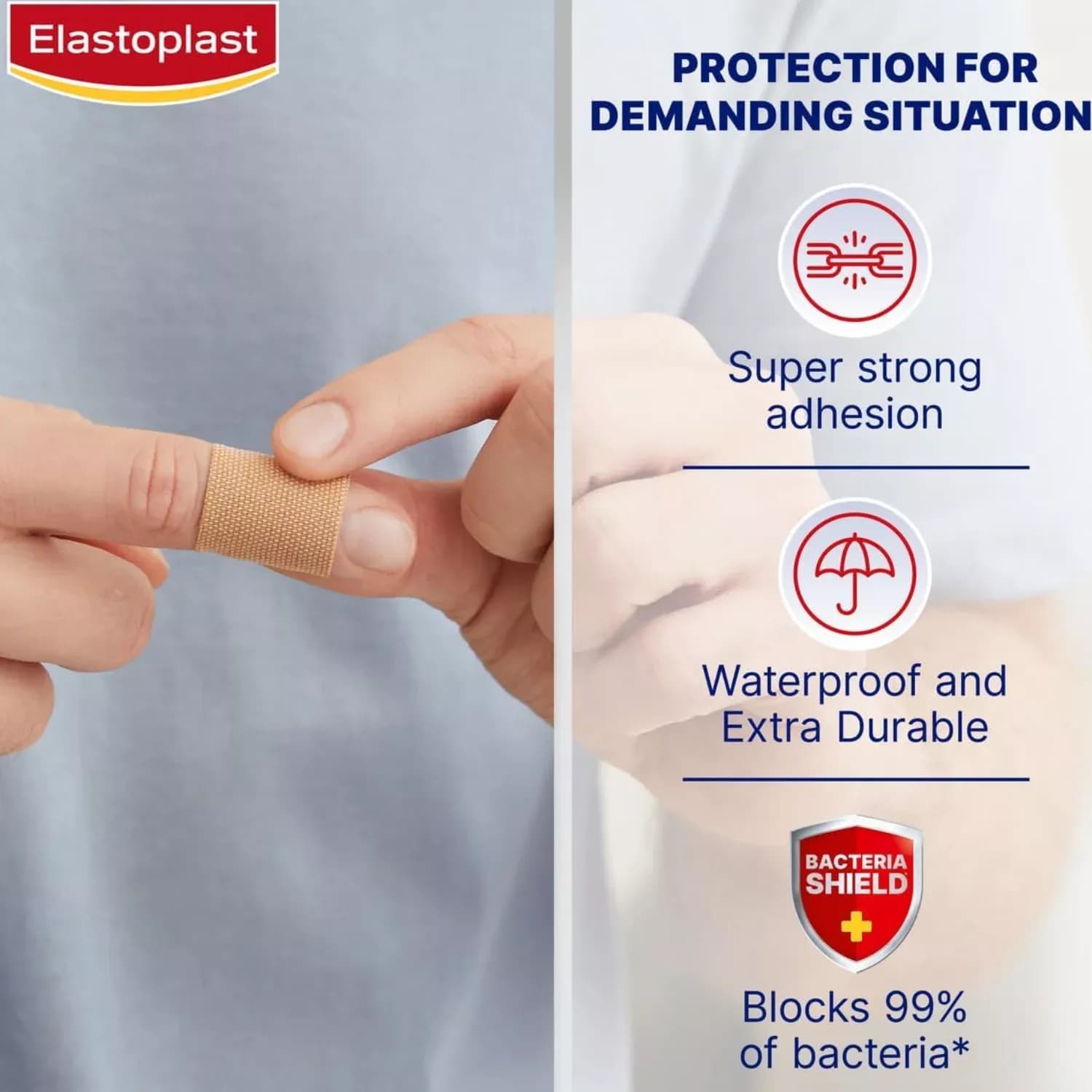 Elastoplast Extra Tough Waterproof 12 Stripes