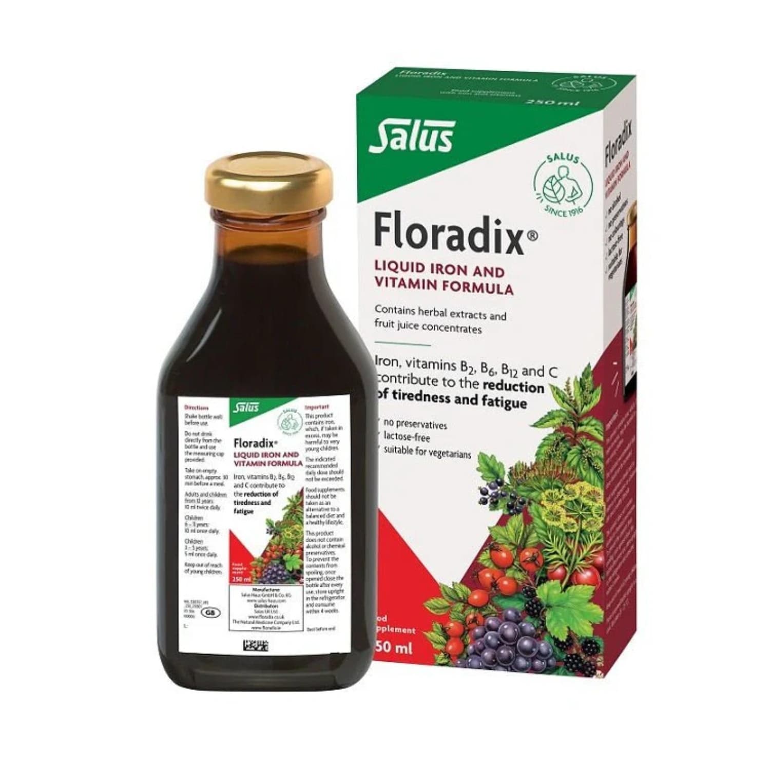 Floradix Liquid Iron & Vitamin Formula 500ml