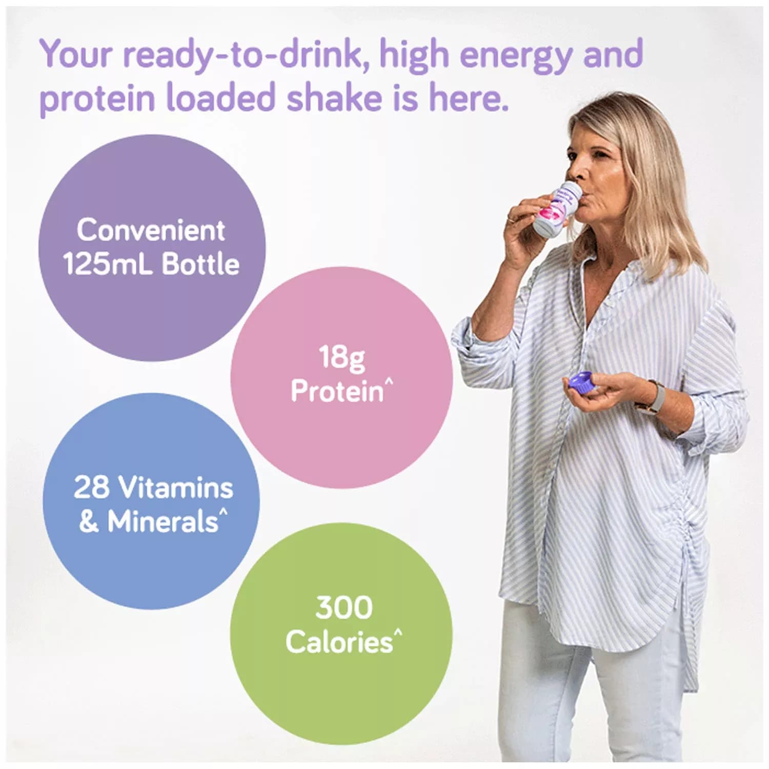 Fortisip Neutral High Energy Milkshake Supplement Bottle 12 x 200ml