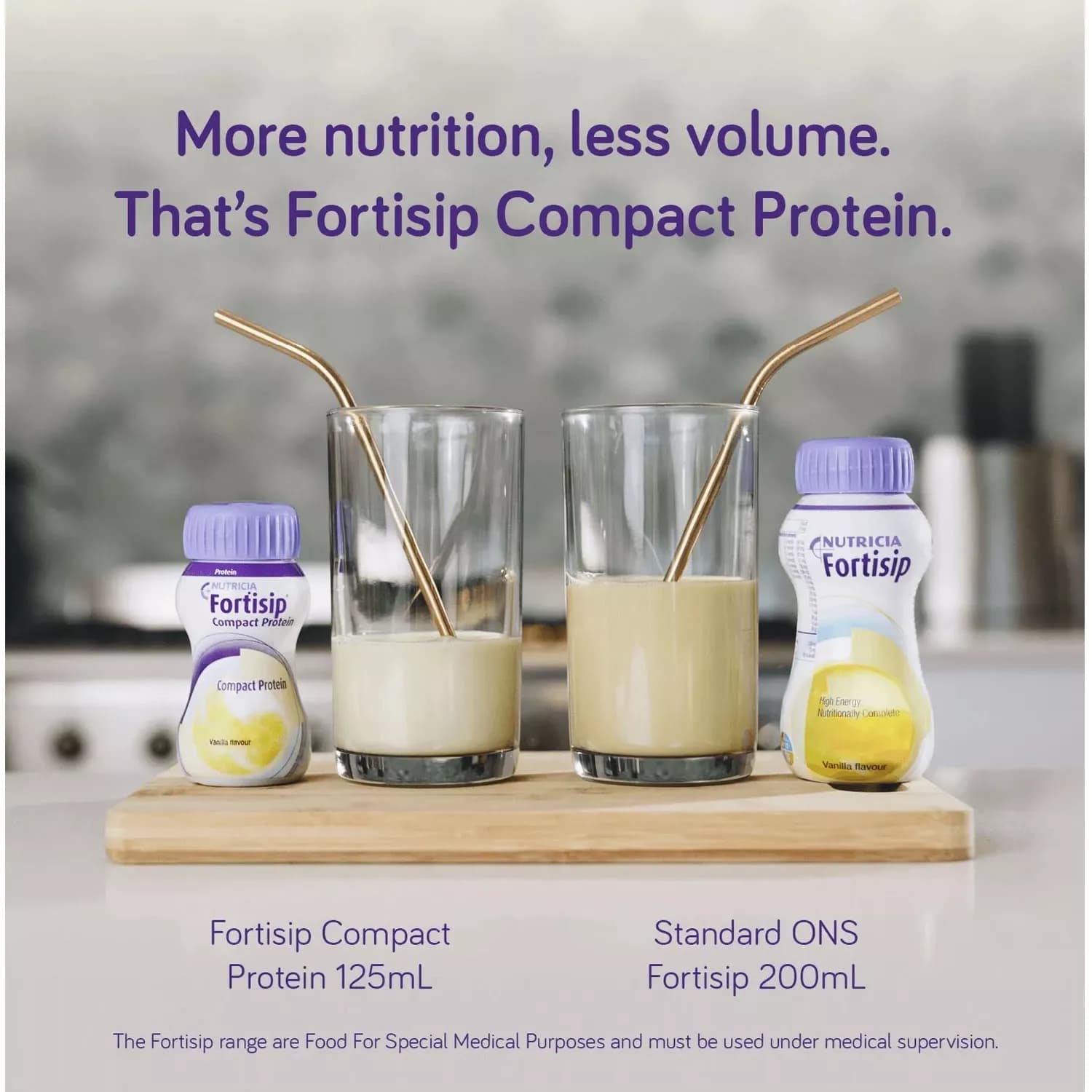 Fortisip Neutral High Energy Milkshake Supplement Bottle 12 x 200ml