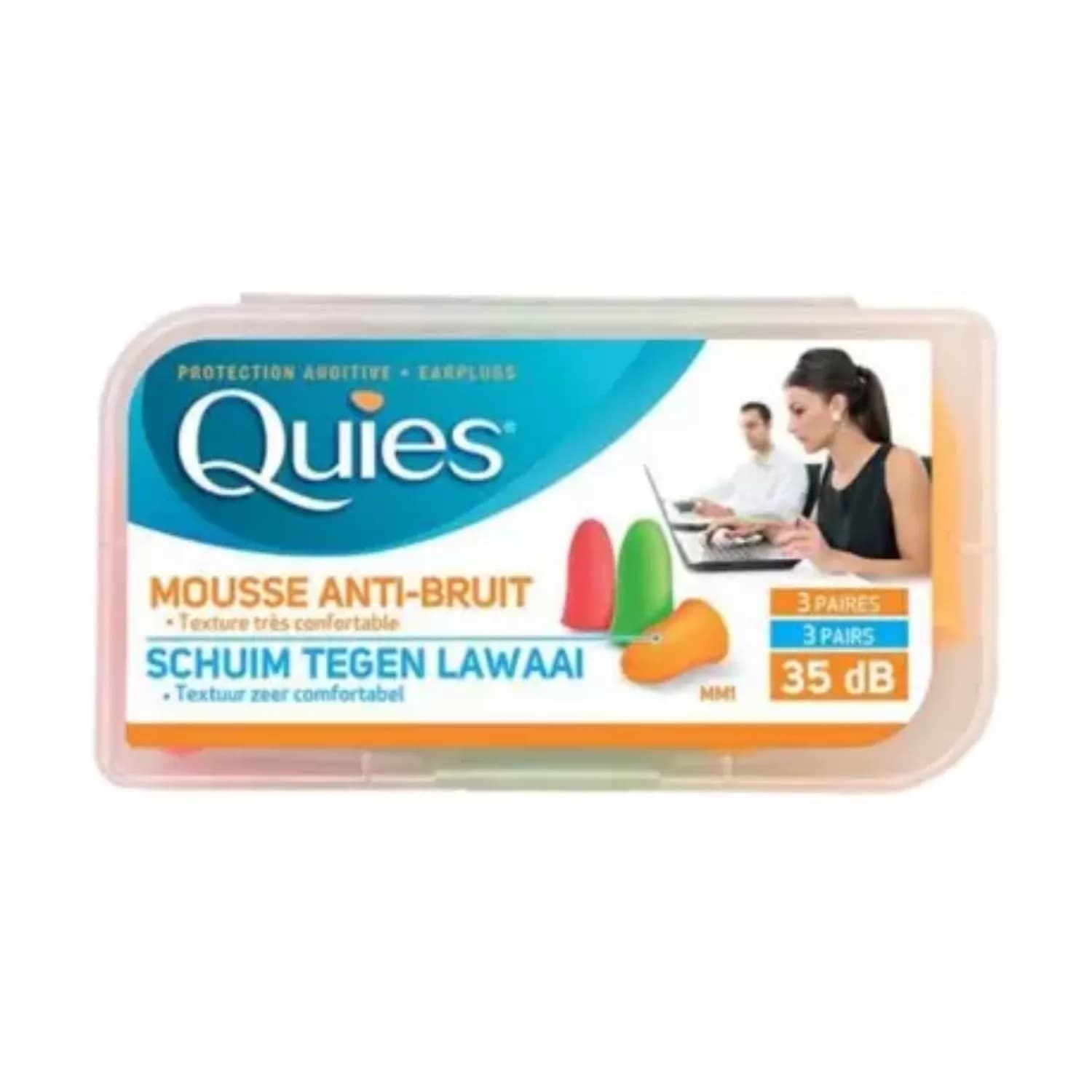 Quies Protection Auditive – Earplugs 35dB-3 Pairs