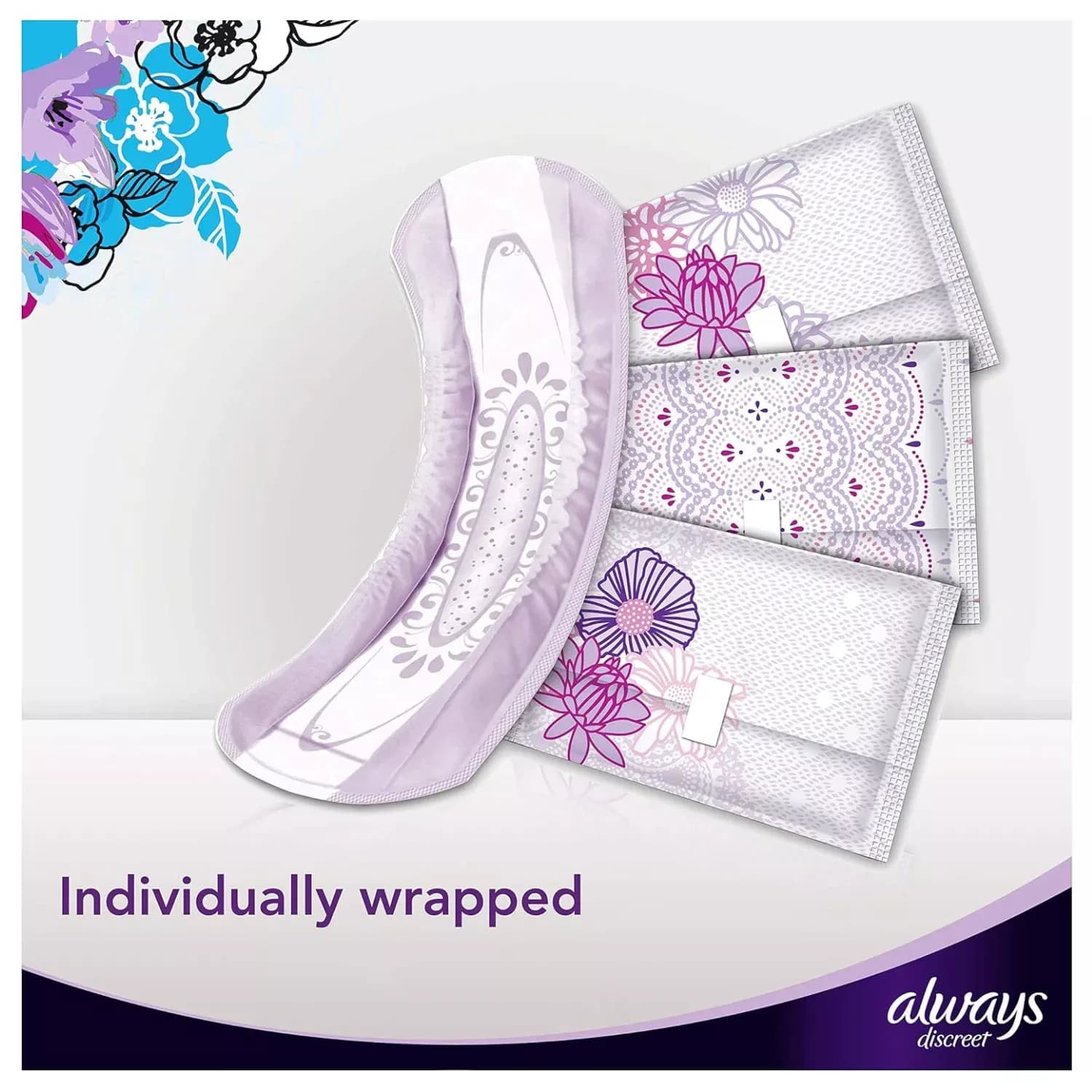 Always Discreet Incontinence Pads – 80 pads (4 pack bundle)