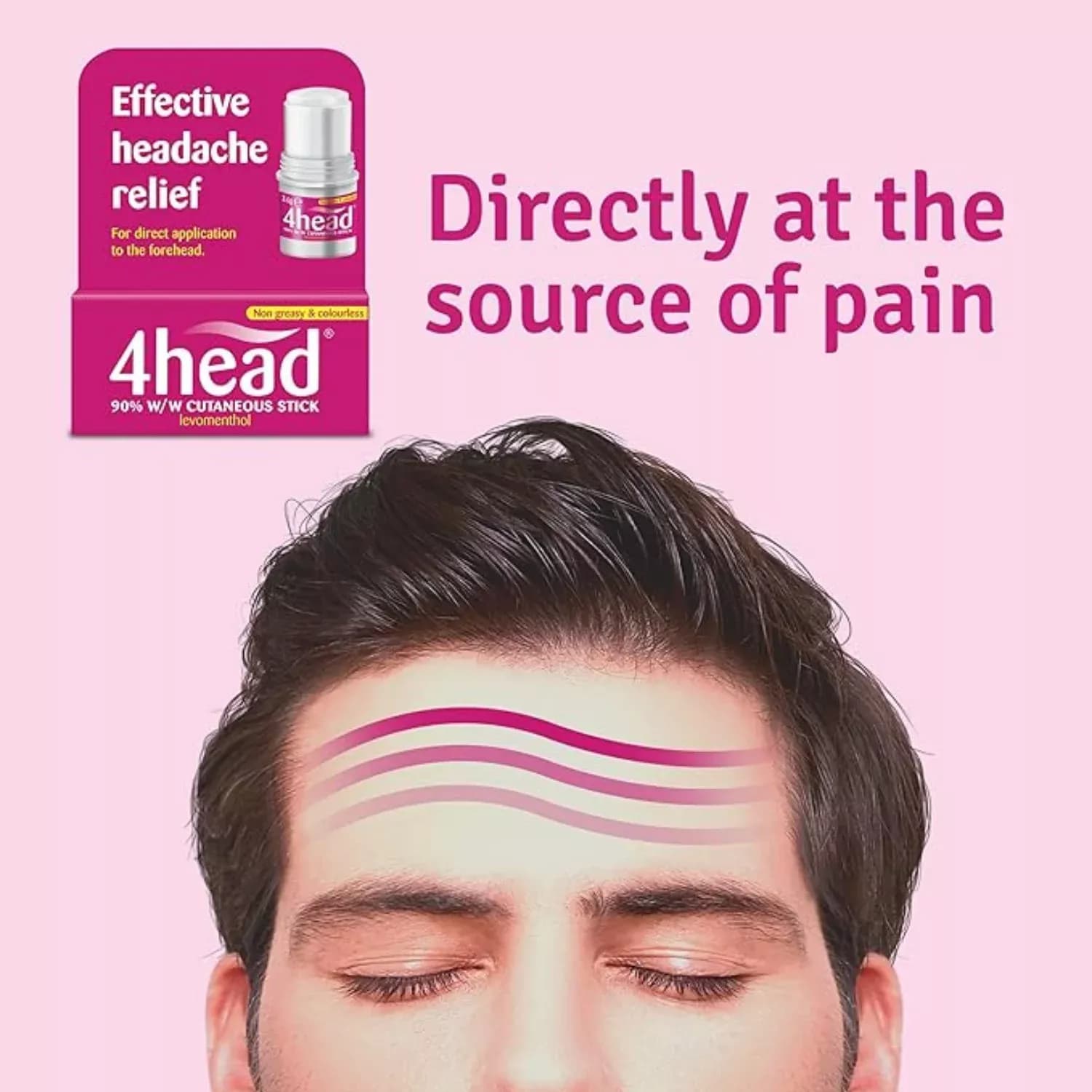 4Head Headache & Migraine Relief Stick 3.6g
