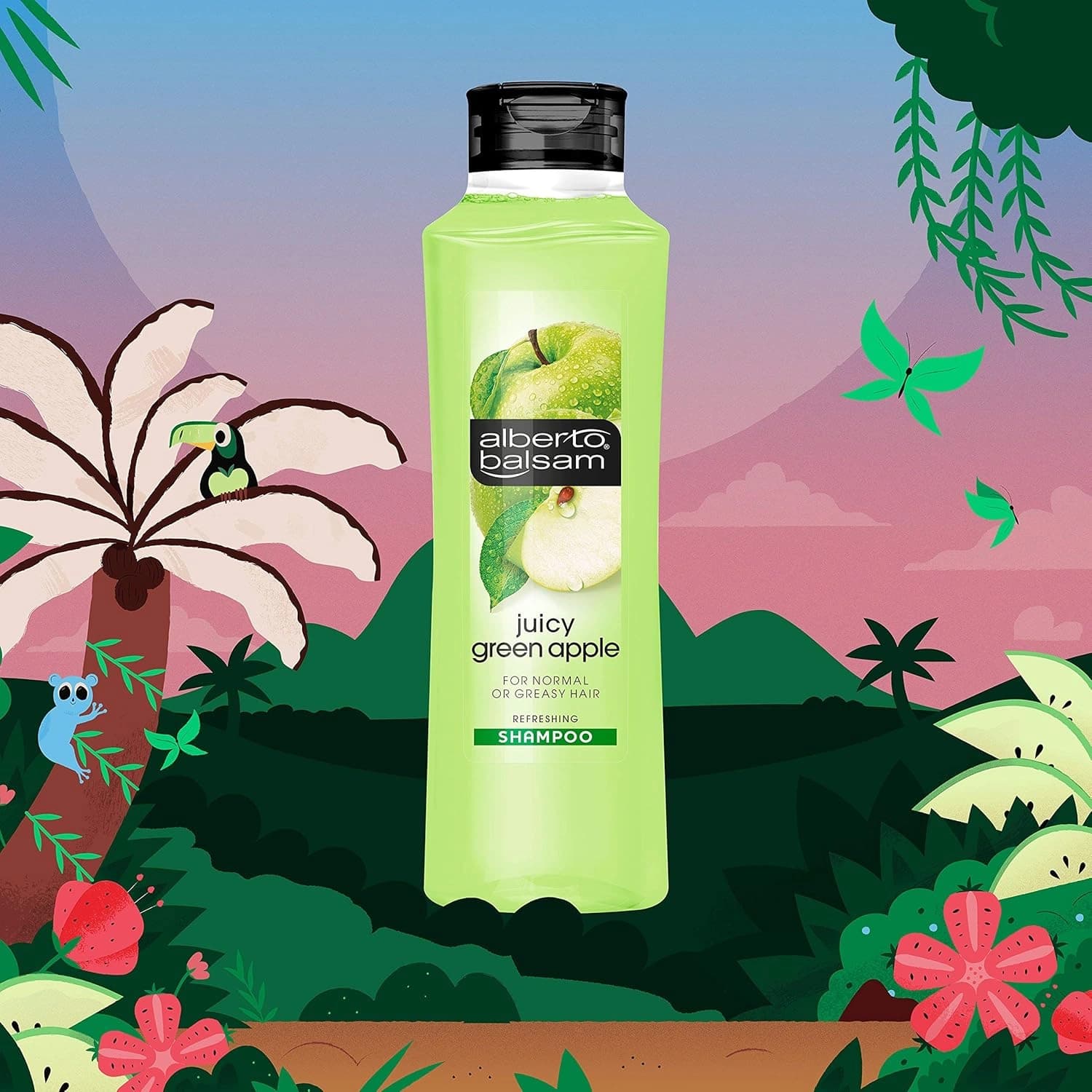 Alberto Balsam Juicy Green Apple Shampoo 350ml