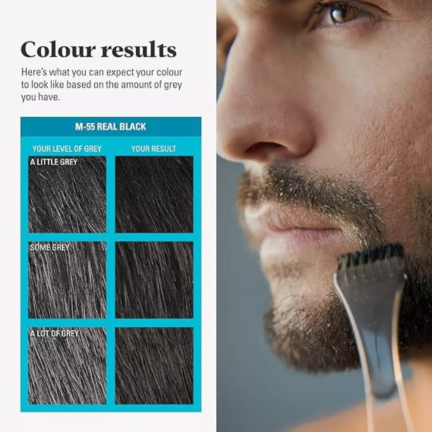 Just For Men Moustache & Beard Black Dye M-55