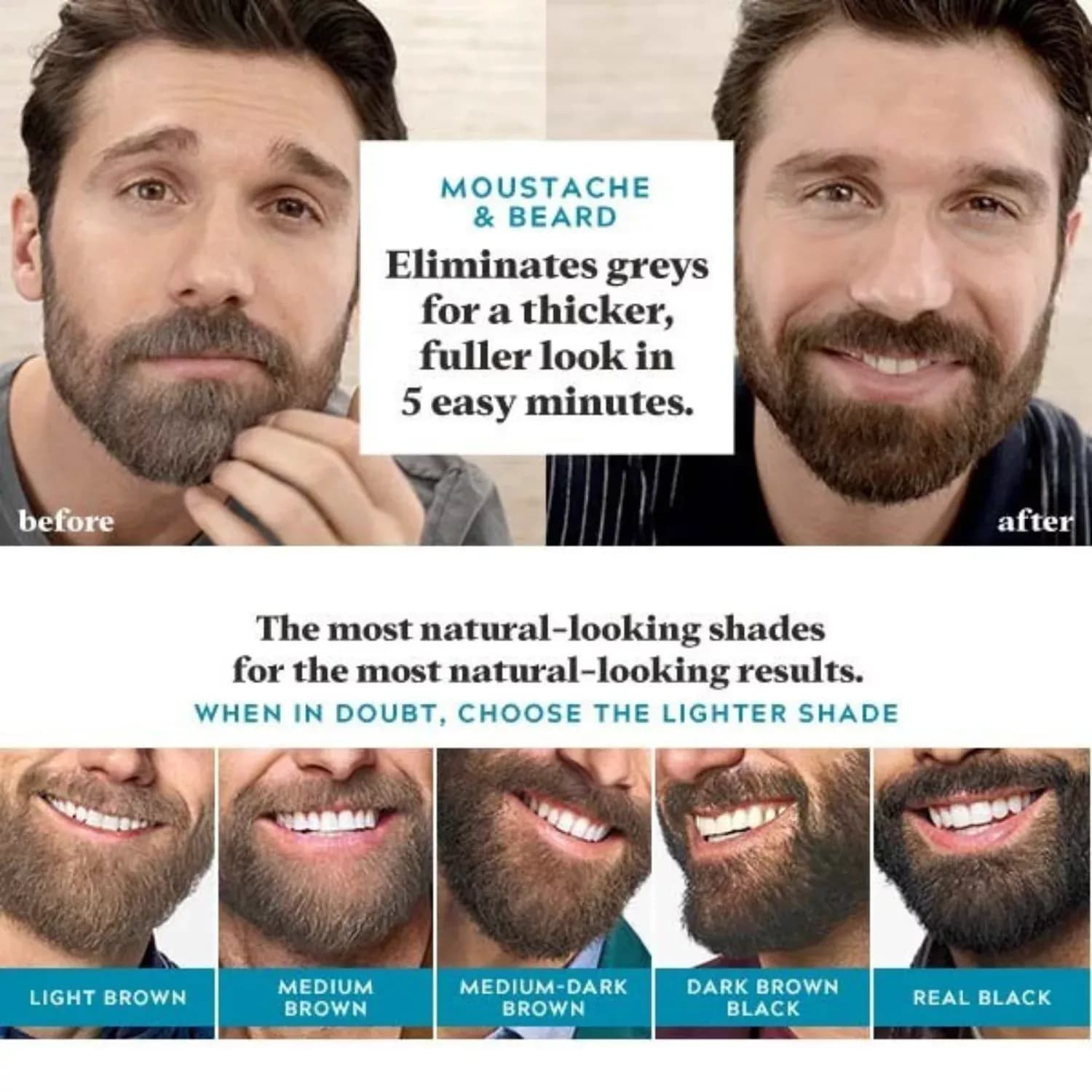 Just For Men Moustache & Beard Black Dye M-55