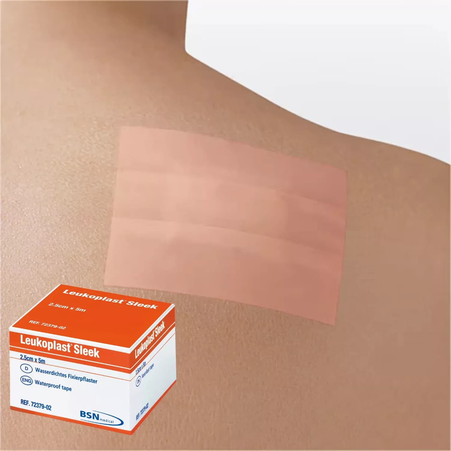 Leukoplast Sleek High Strength Waterproof Adhesive Tape 2.5cm x 3m