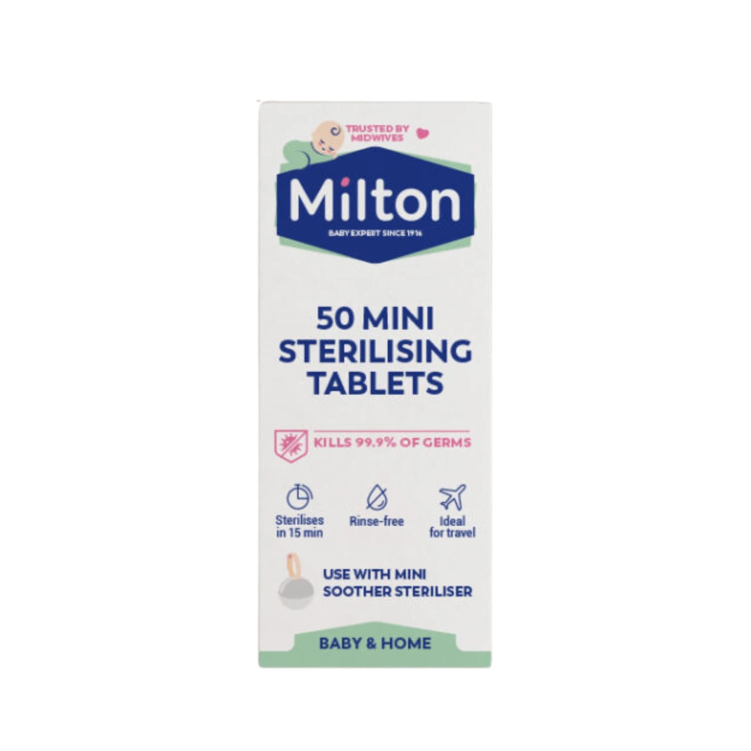 Milton mini sterilising tablets 50 tablets 6