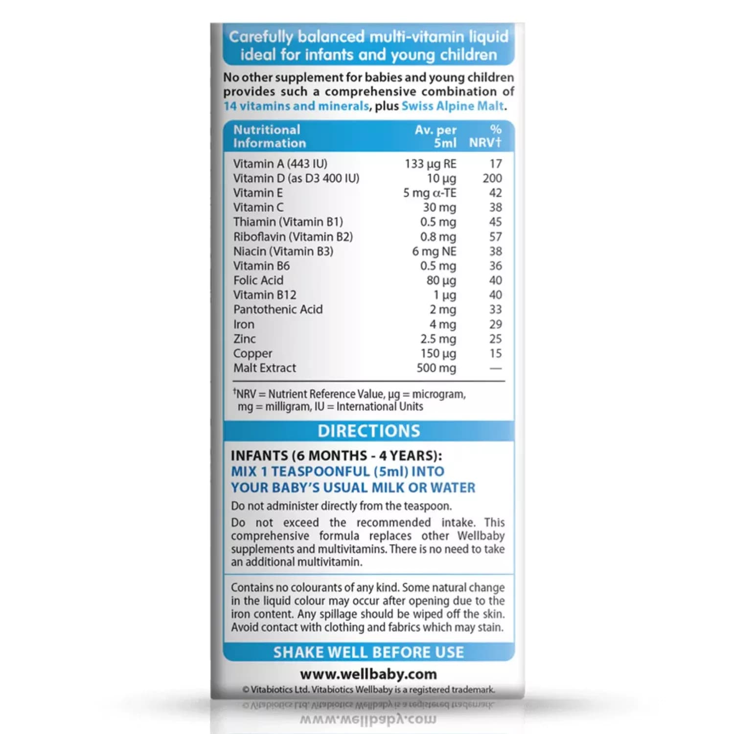 Vitabiotics Wellbaby Multi-Vitamin Liquid 150ml