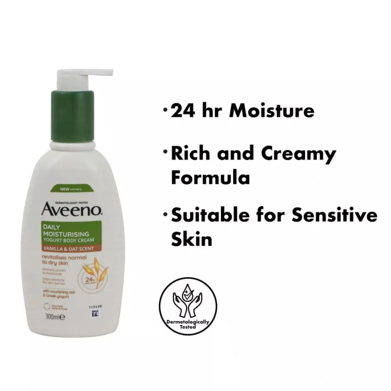 Aveeno Daily Moisturising Yogurt Body Cream 300ml
