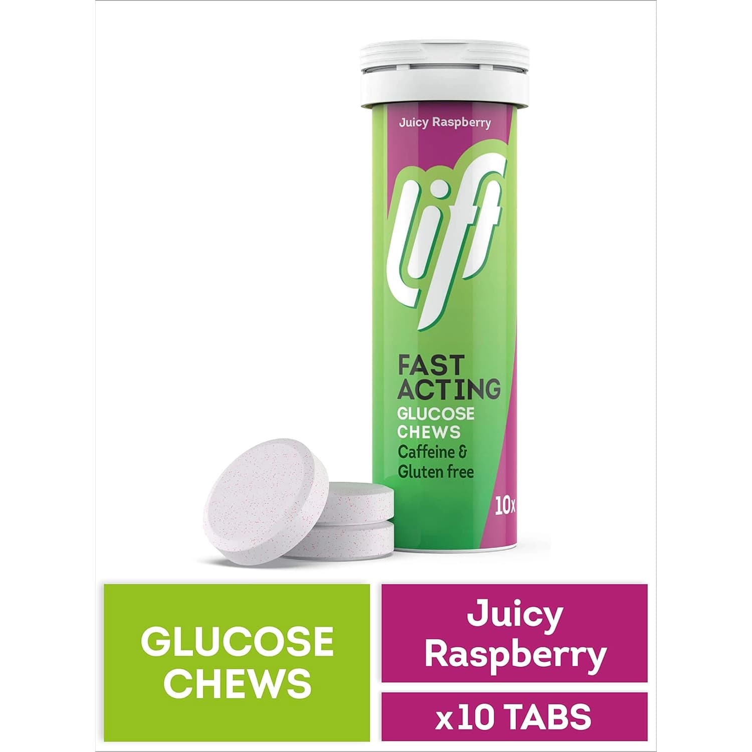 Lift Dextrose Tablets Raspberry Pack of 10