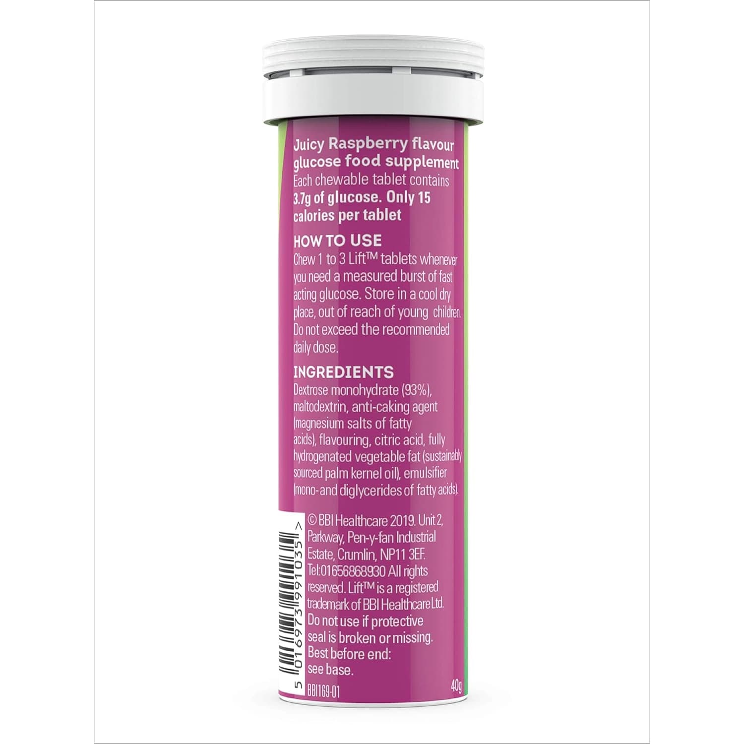 Lift Dextrose Tablets Raspberry Pack of 10