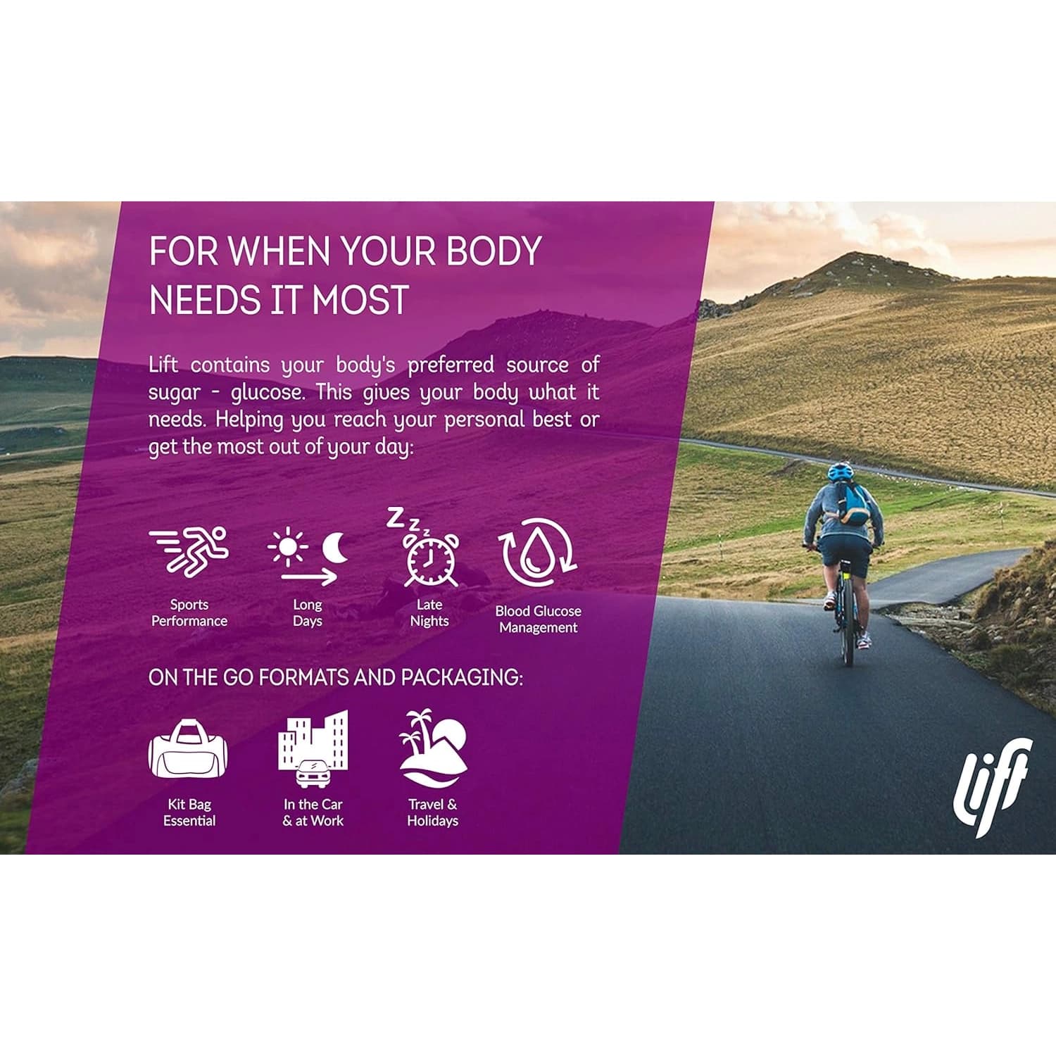 Lift Dextrose Tablets Raspberry Pack of 10
