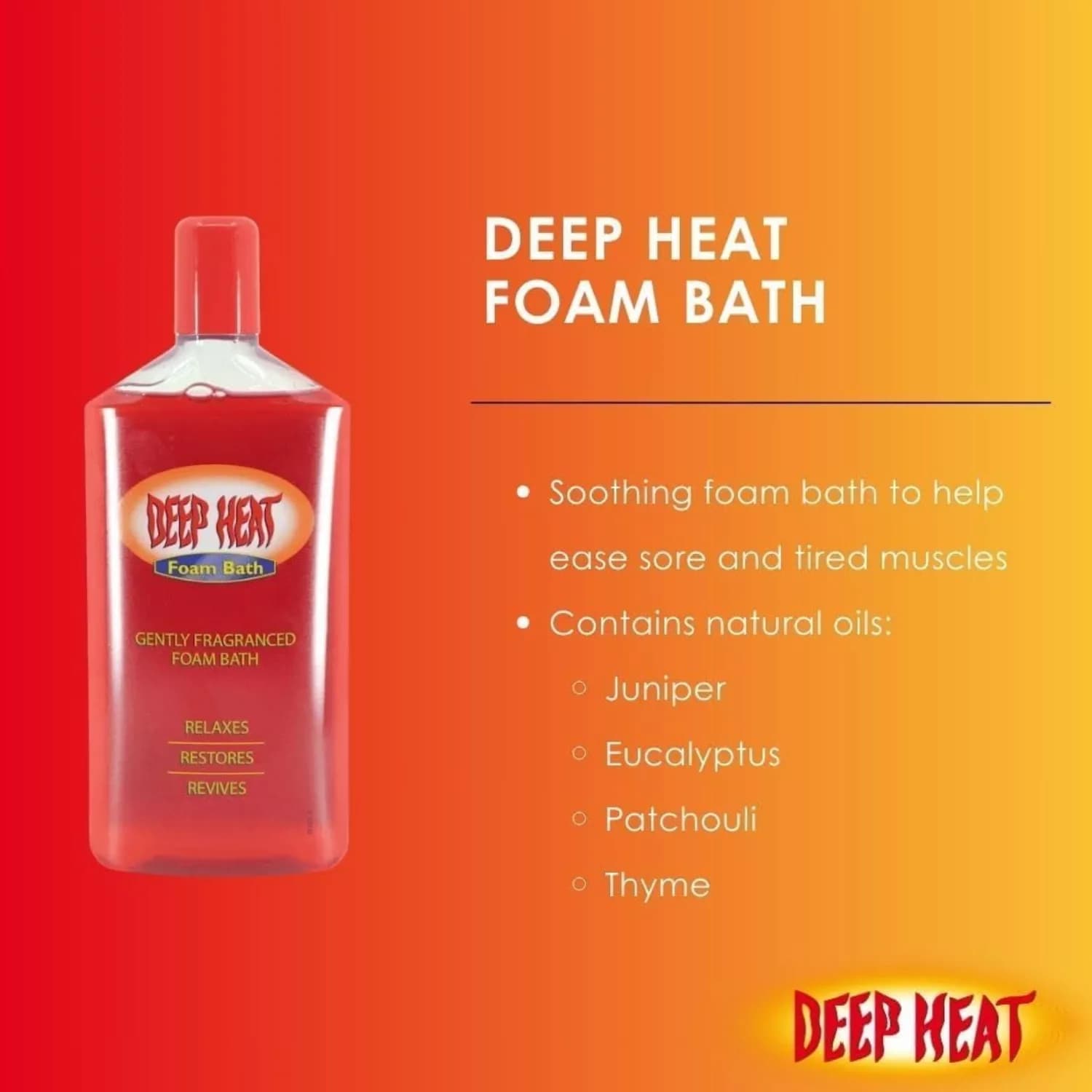 Deep Heat Foam Bath Tonic 350ml