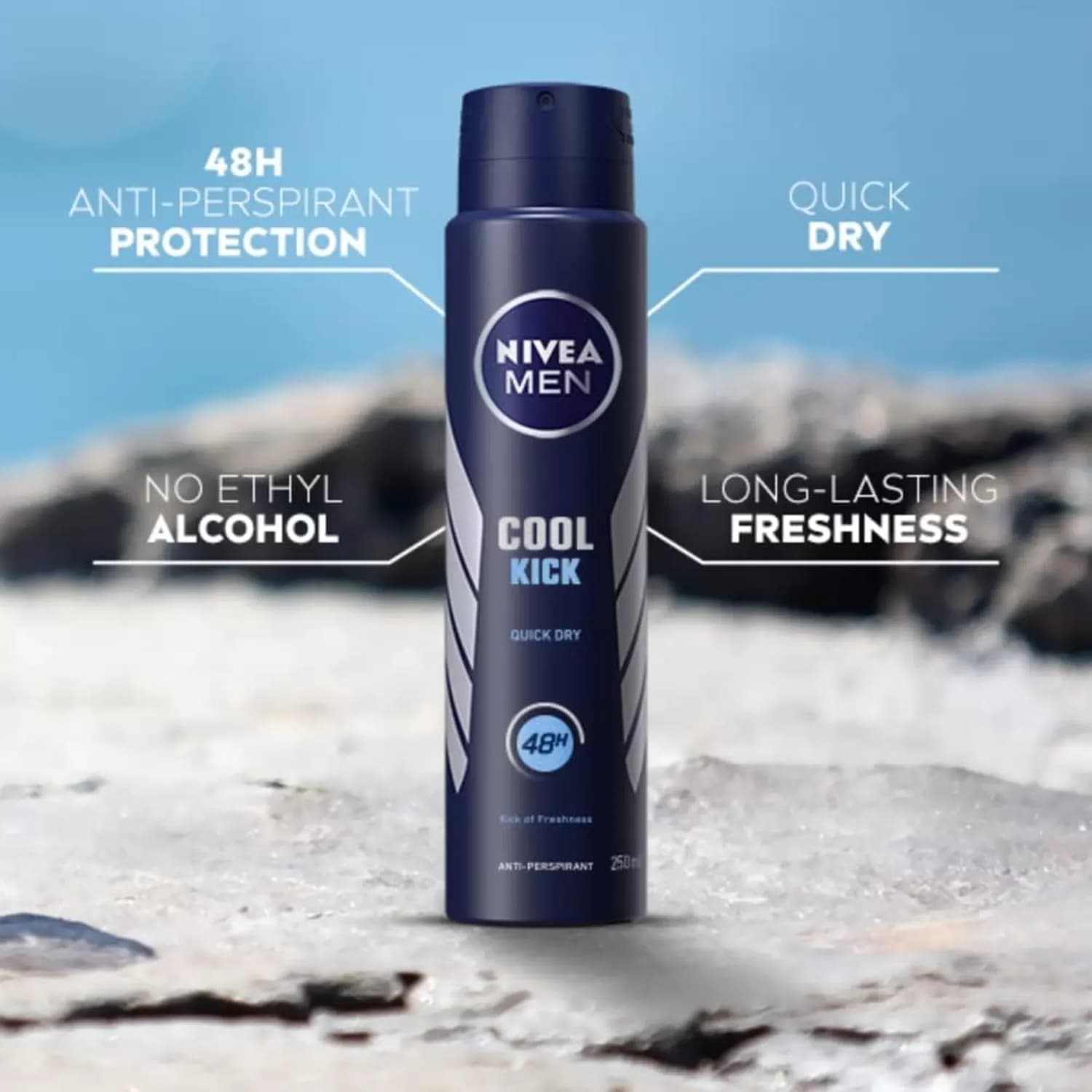 Nivea Men Cool Kick Anti-Perspirant Deodorant Spray 250ml