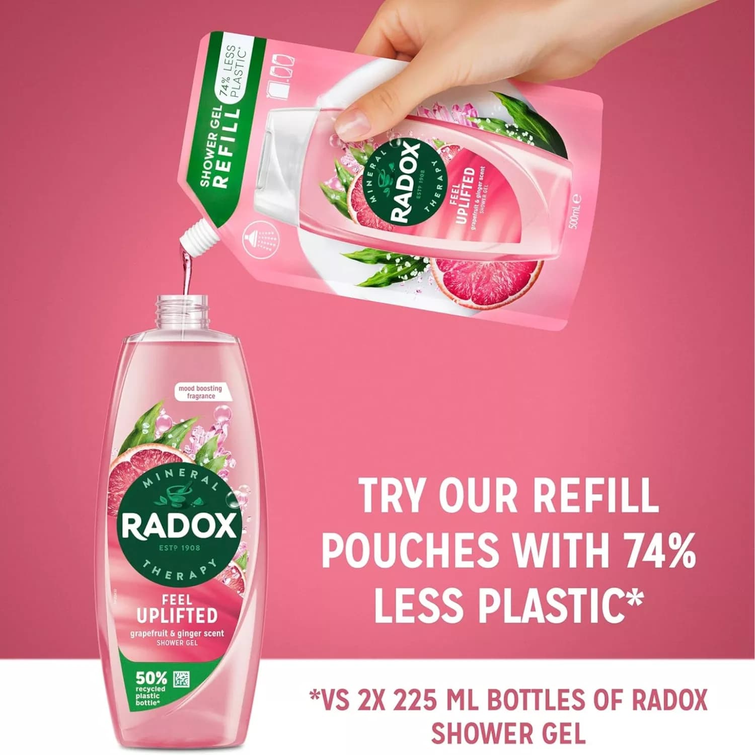 Radox Shower Gel Feel Uplifted Shower Gel 225ml