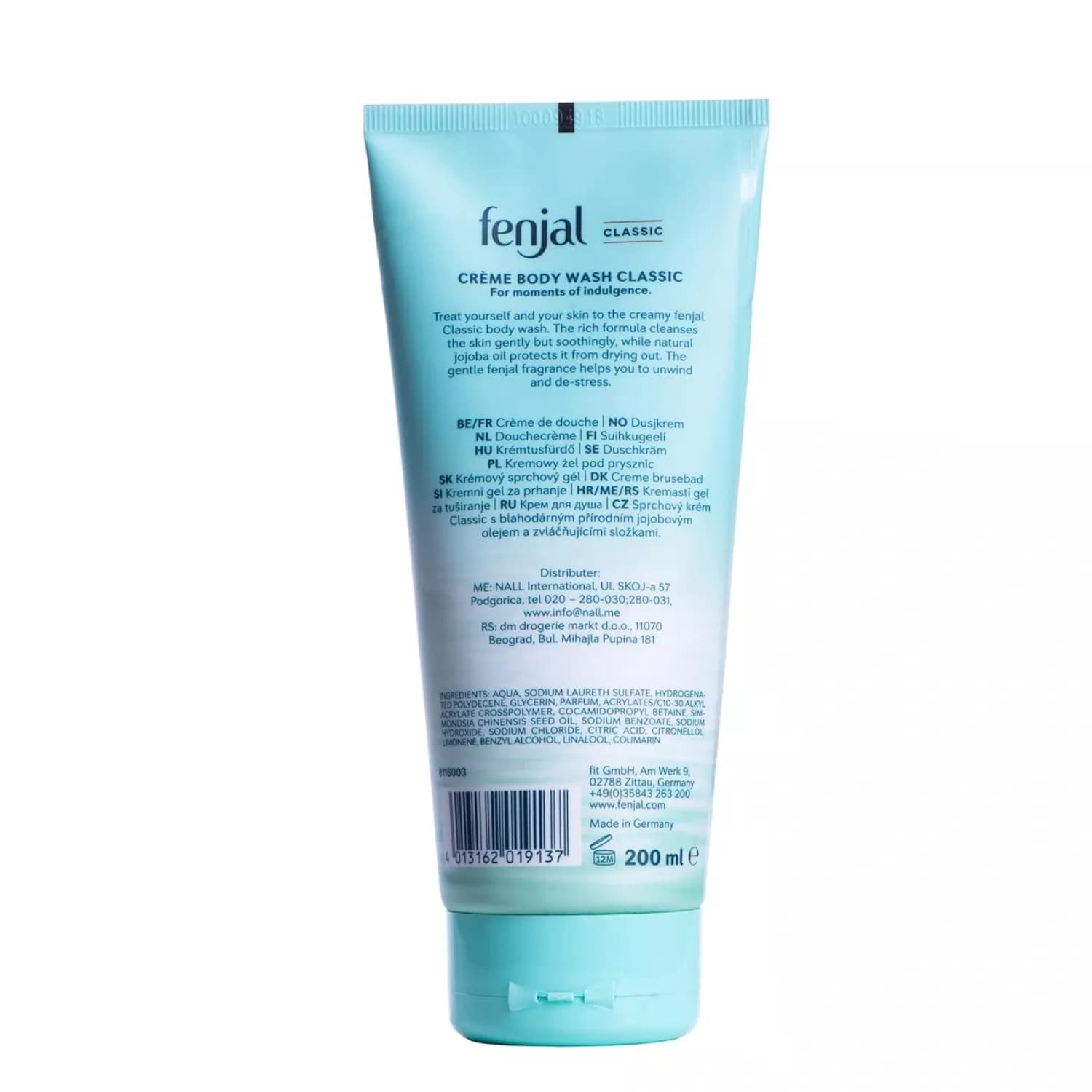 Fenjal Classic Luxury Creme Oil Body Wash 200ml