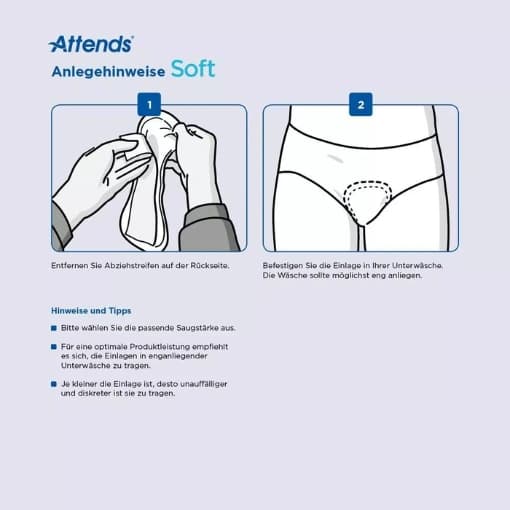 Attends soft pads discreet absorbent 4 2