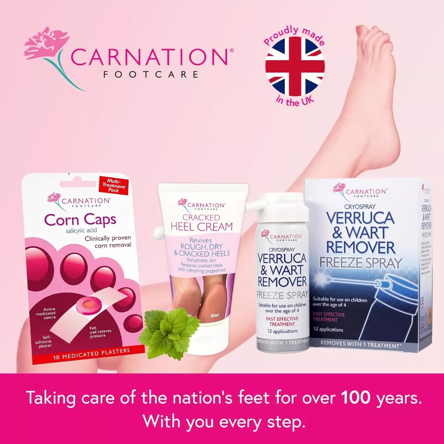 Carnation verruca and wart remover freeze spray 50ml 5