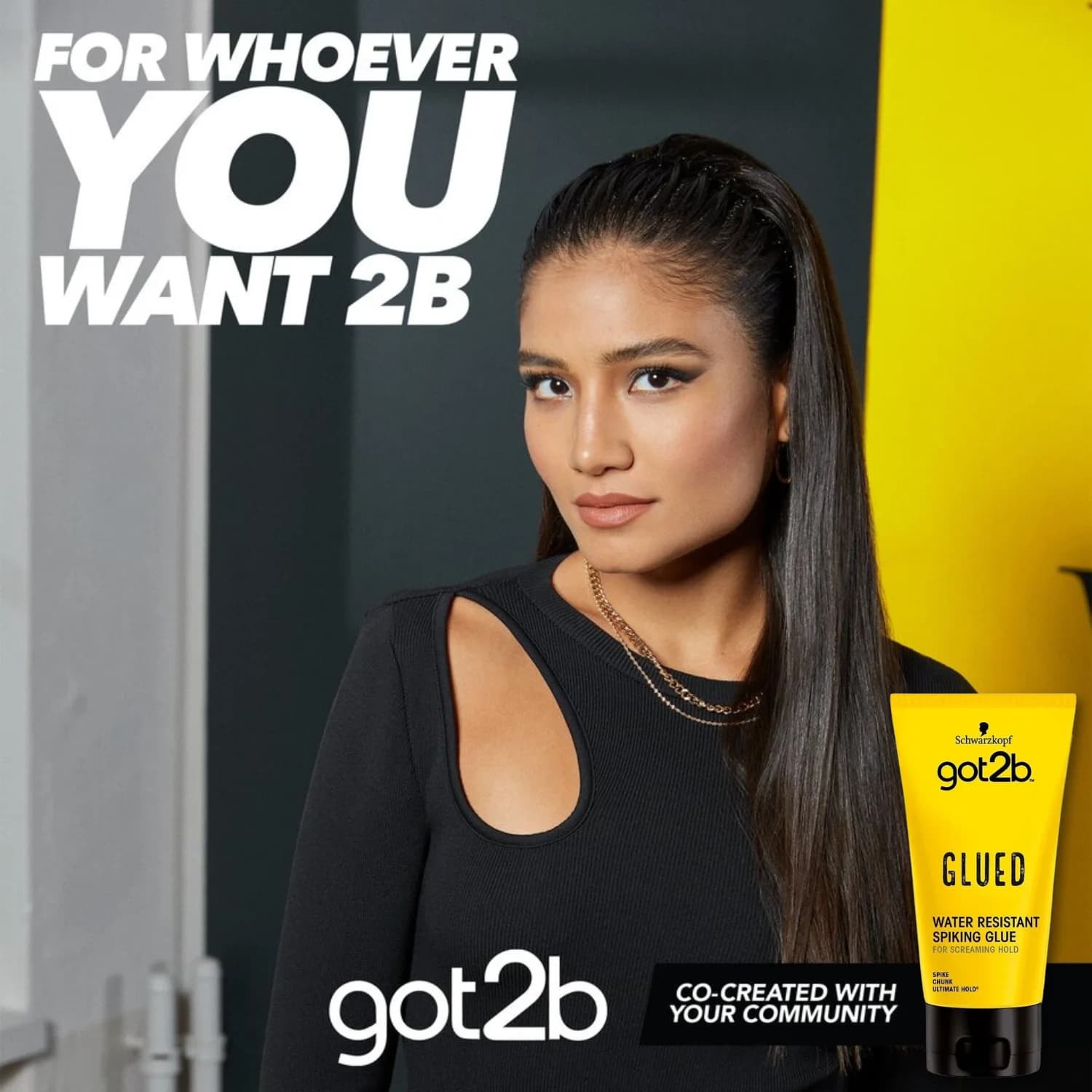 Schwarzkopf got2b glued spiking hair gel water resistant 150ml 5