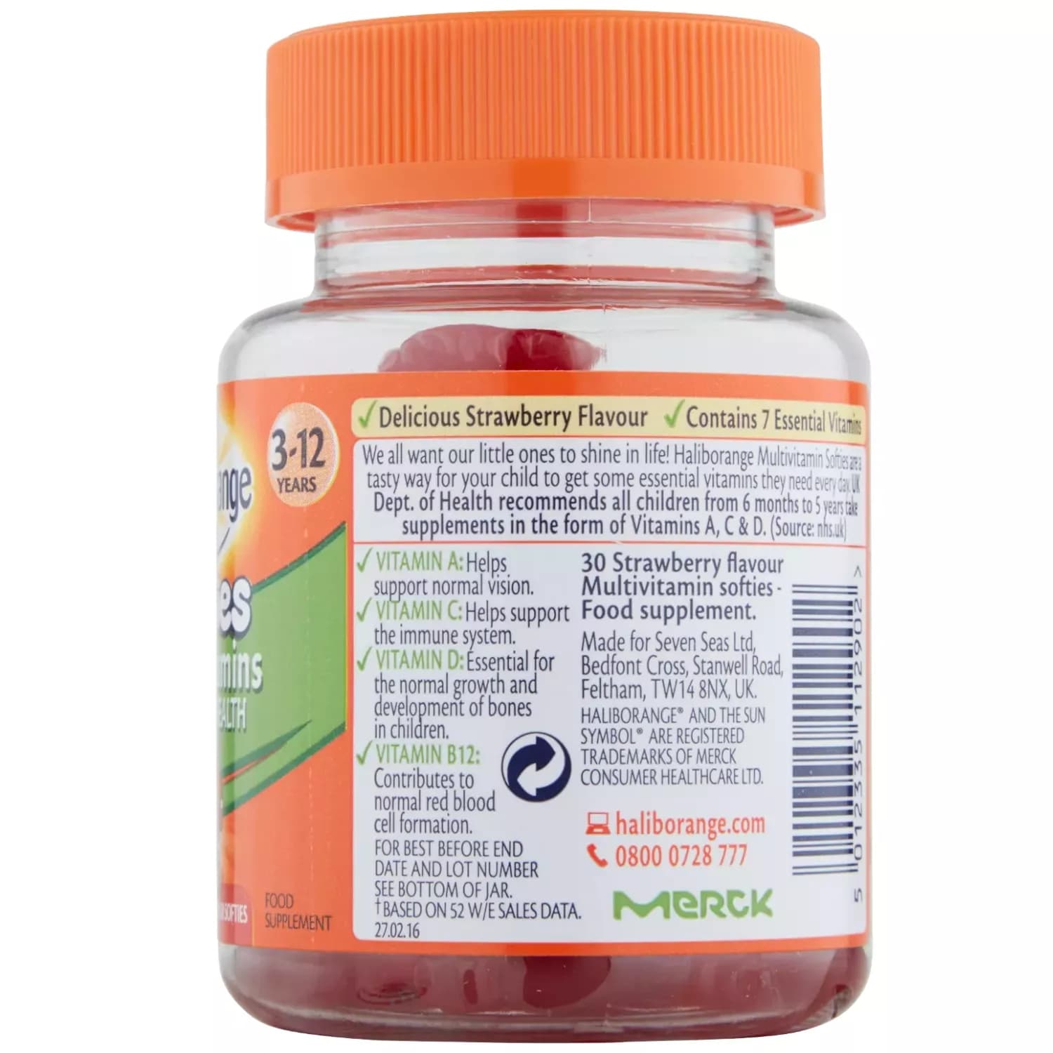 Seven seas haliborange kids multivitamin fruit softies 30s 2 1