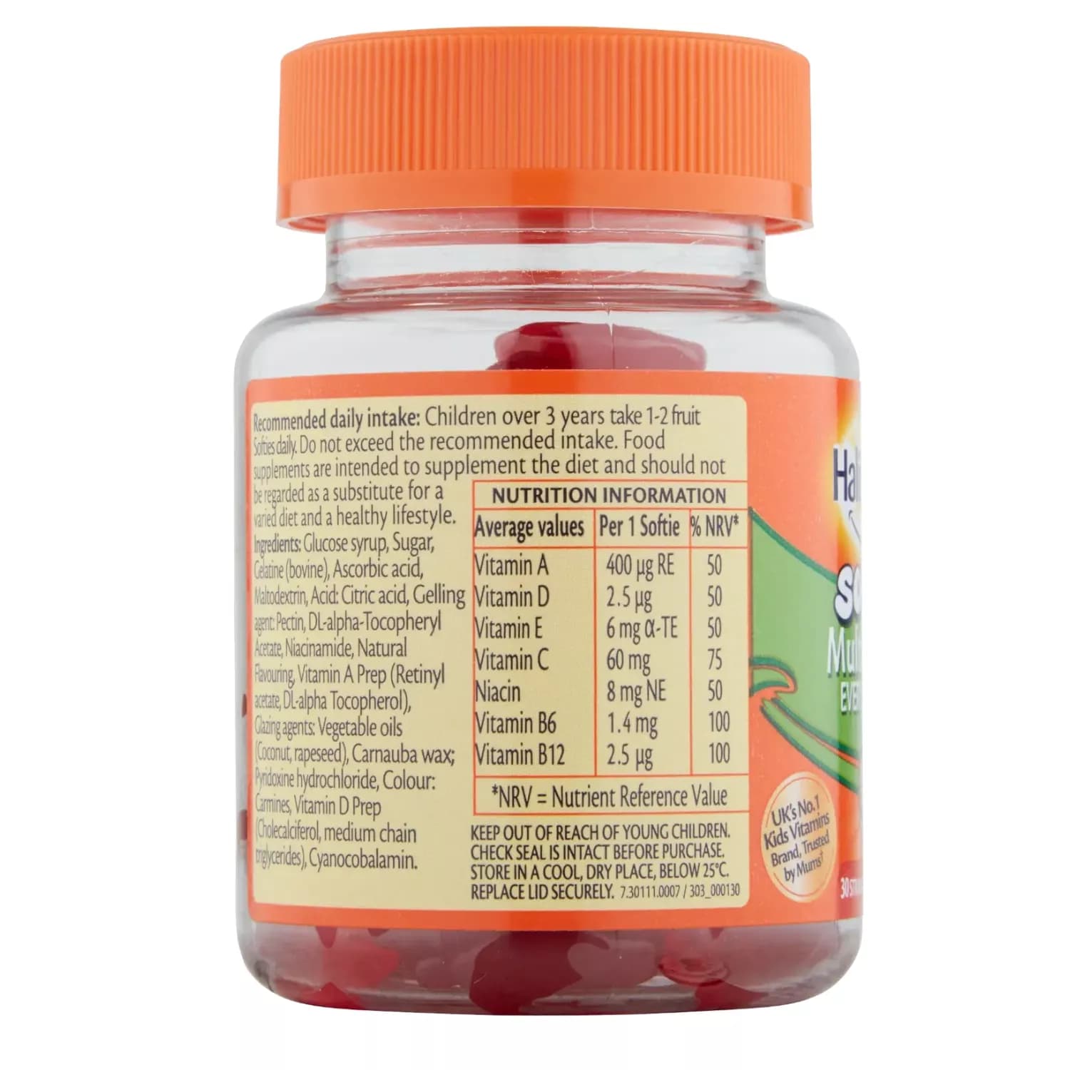 Seven seas haliborange kids multivitamin fruit softies 30s 4 1