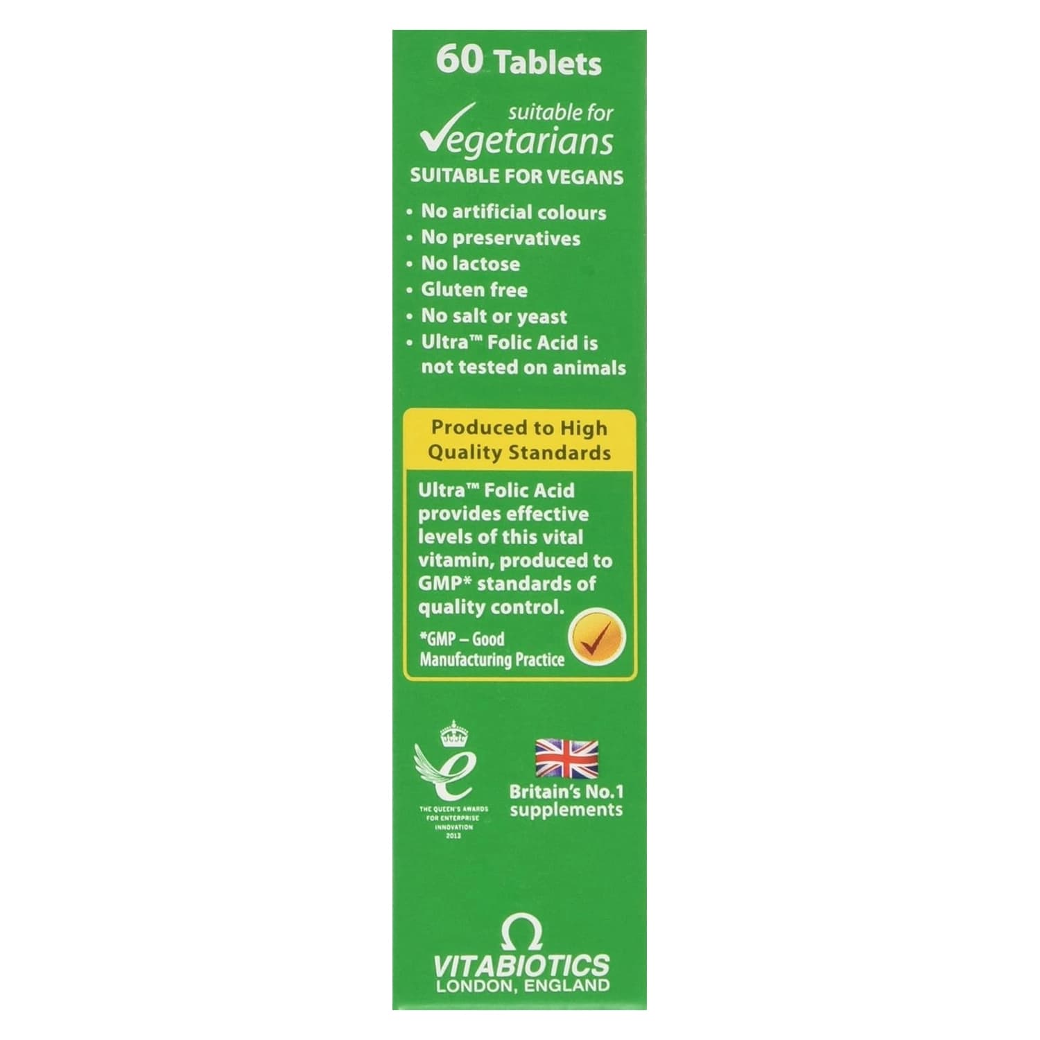 Vitabiotics ultra folic acid vitamin b9 with vitamin b12 60 tablets 2
