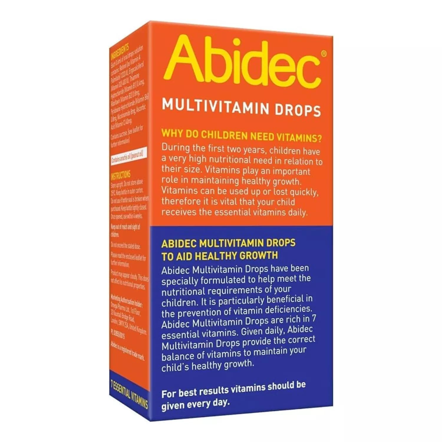 Abidec Multivitamin Drops for Babies Children 25ml